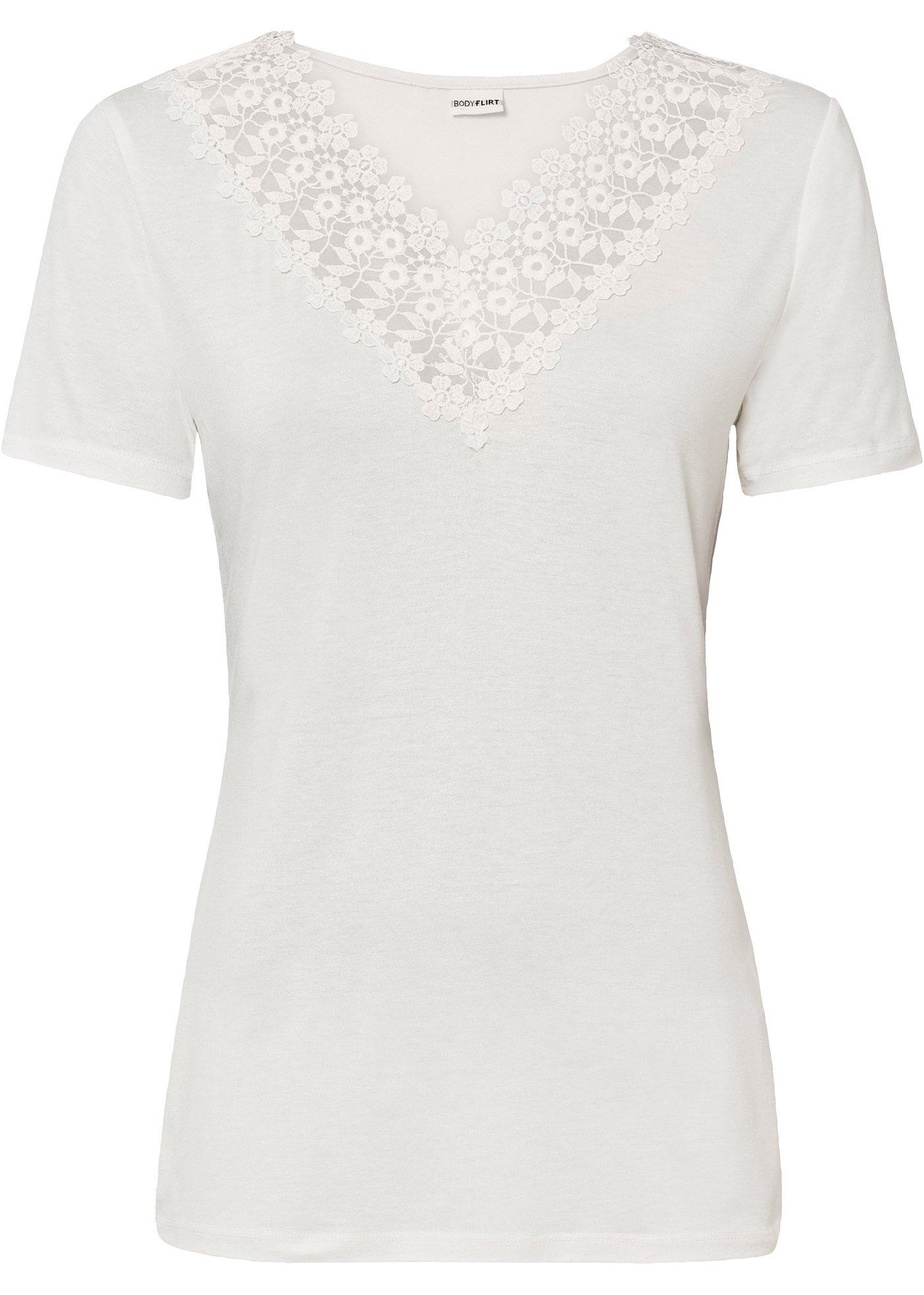 T-shirt à dentelle