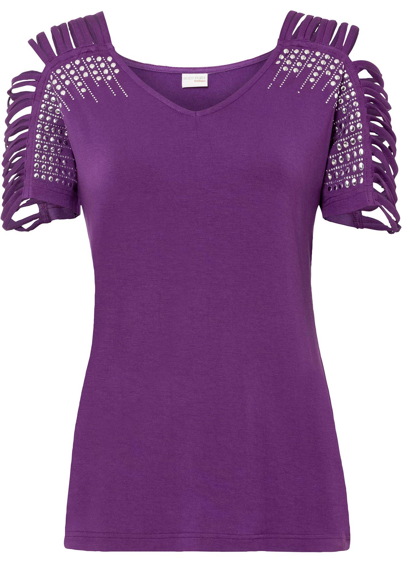 T-shirt avec strass en matière durable