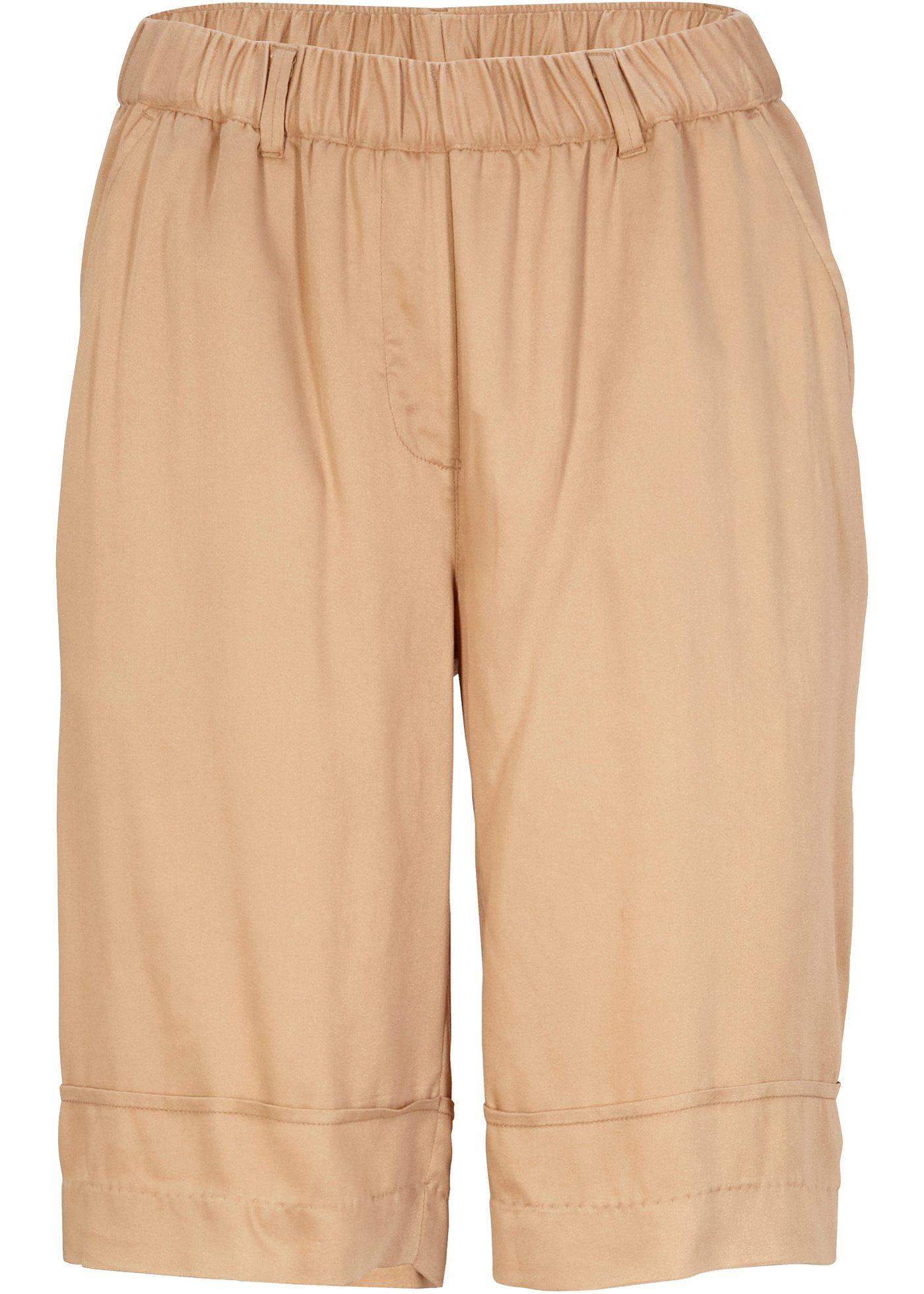 Bermuda à taille extensible en viscose durable