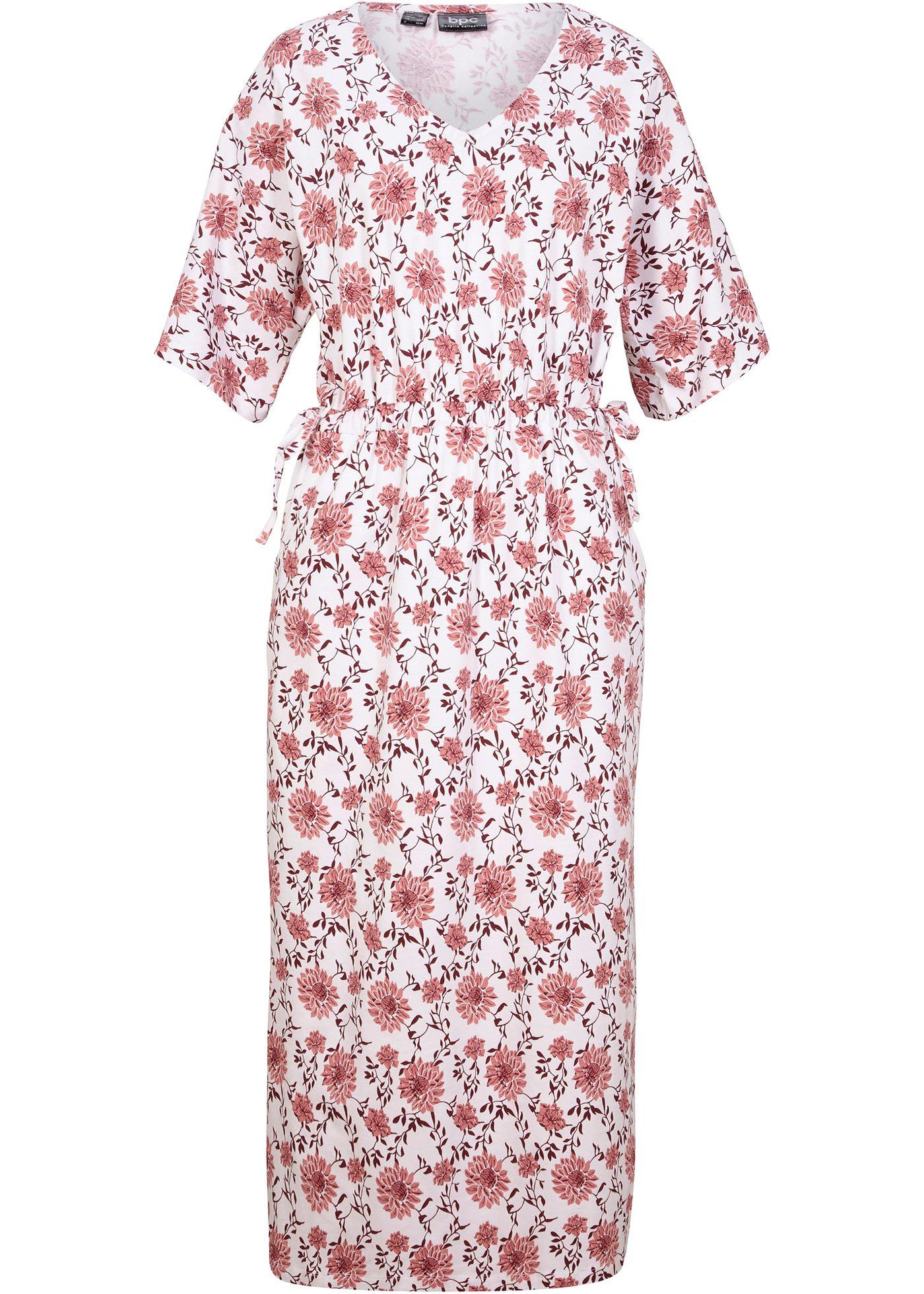 Robe longue avec décolleté en V