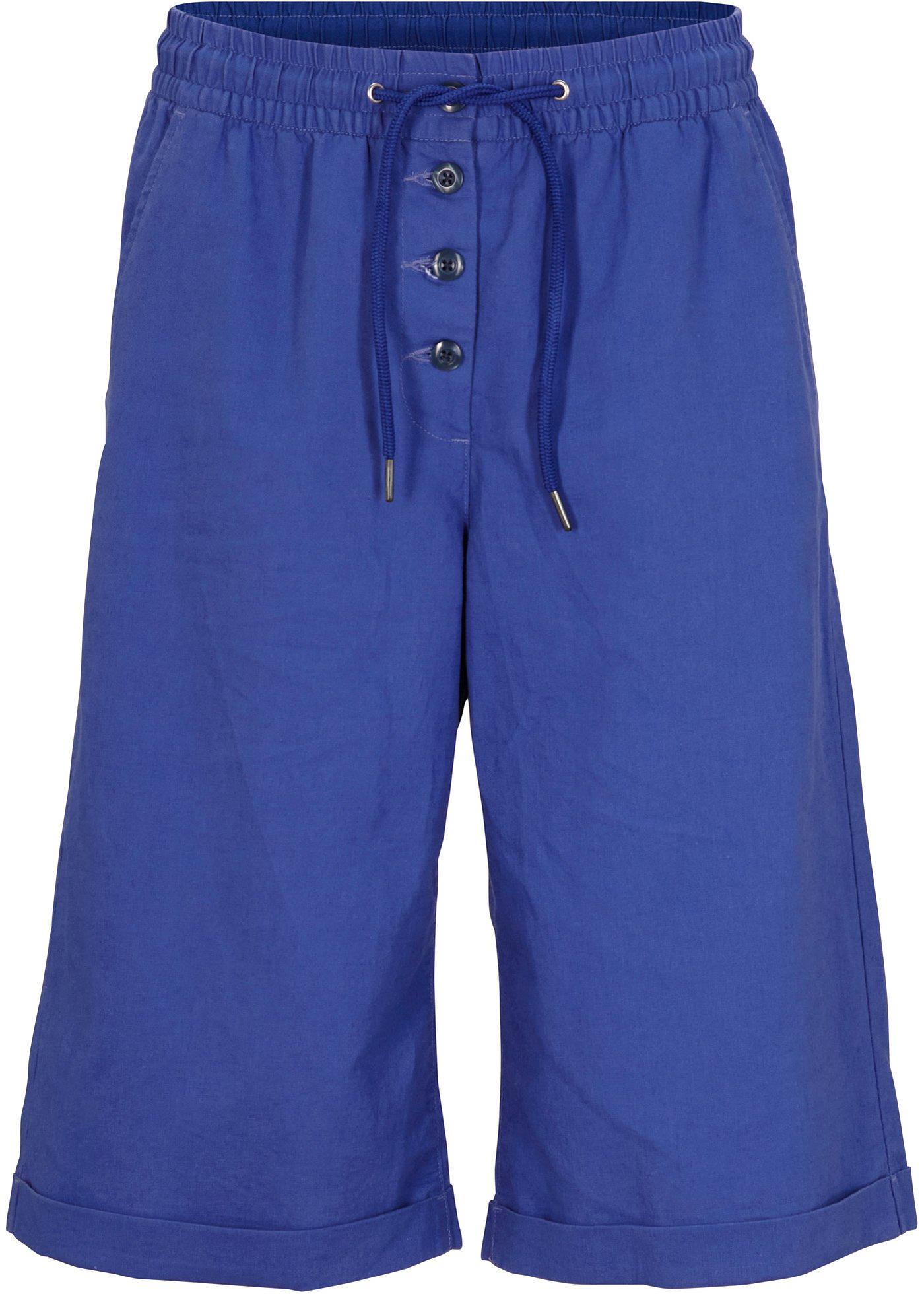 Short à taille extensible en lin majoritaire