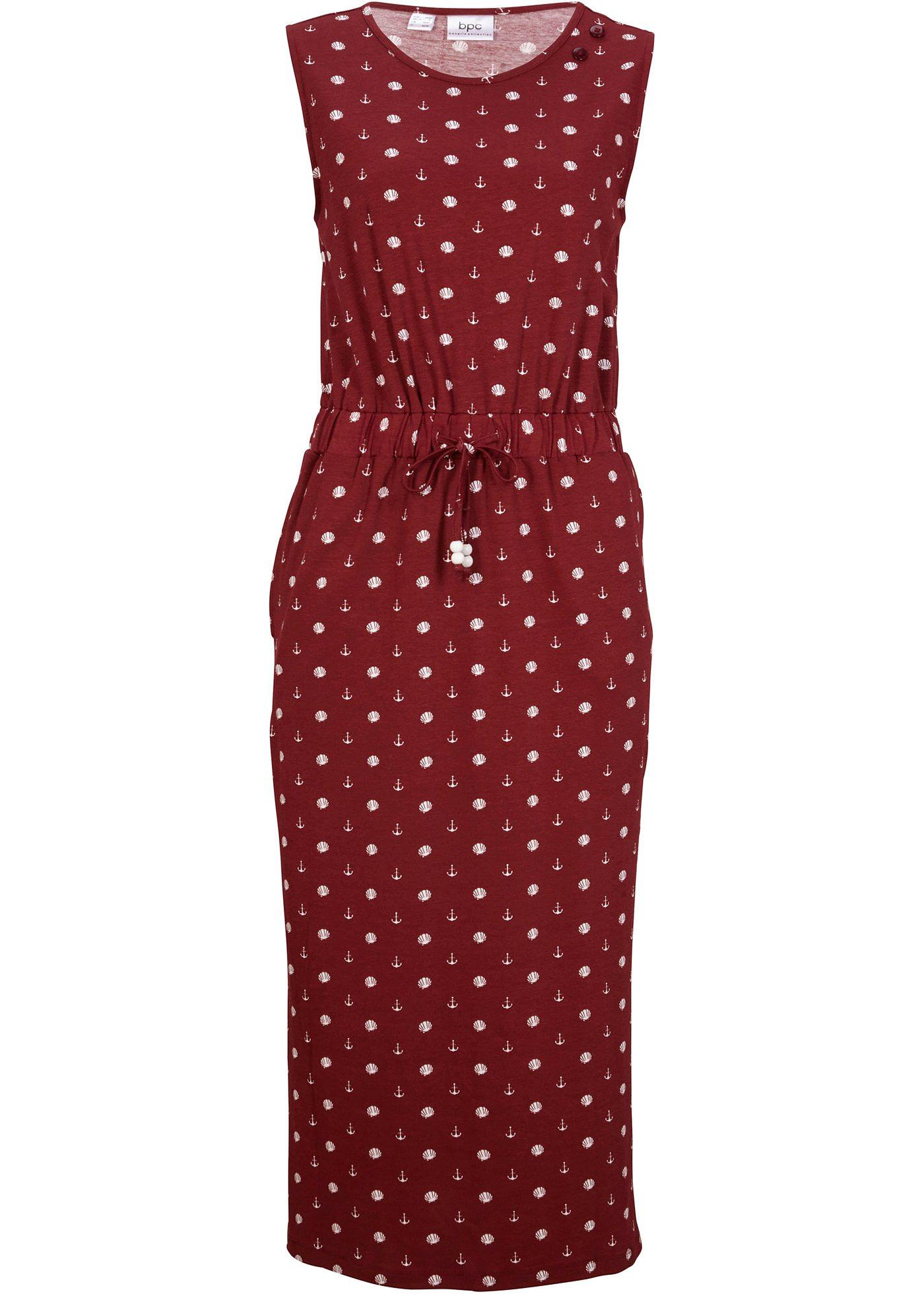 Robe en jersey avec lien à nouer