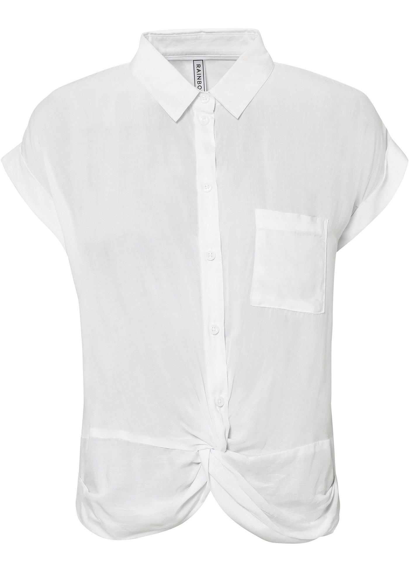 Chemisier avec détail croisé en viscose durable