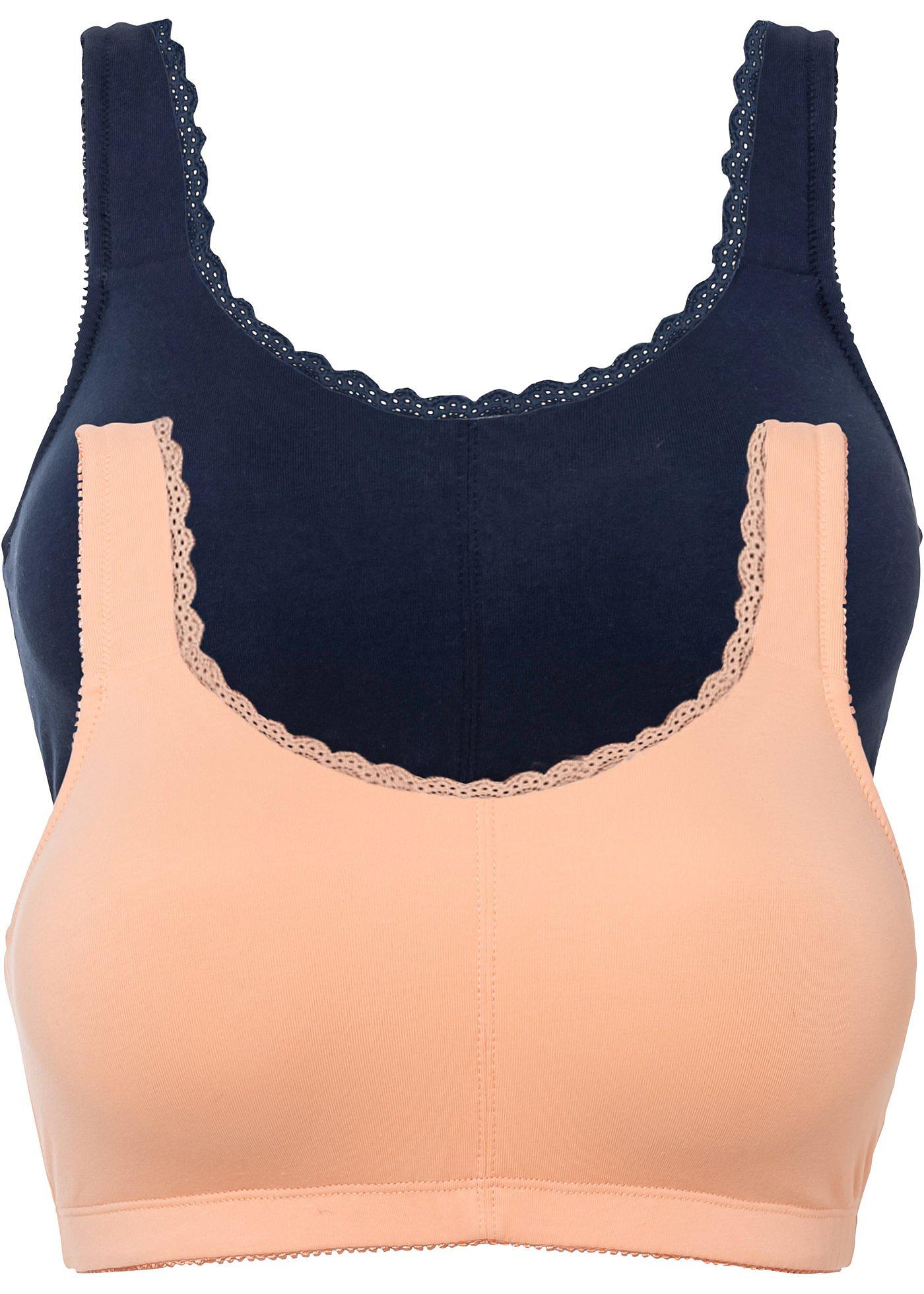 Lot de 2 soutiens-gorge moulés sans armatures avec coton