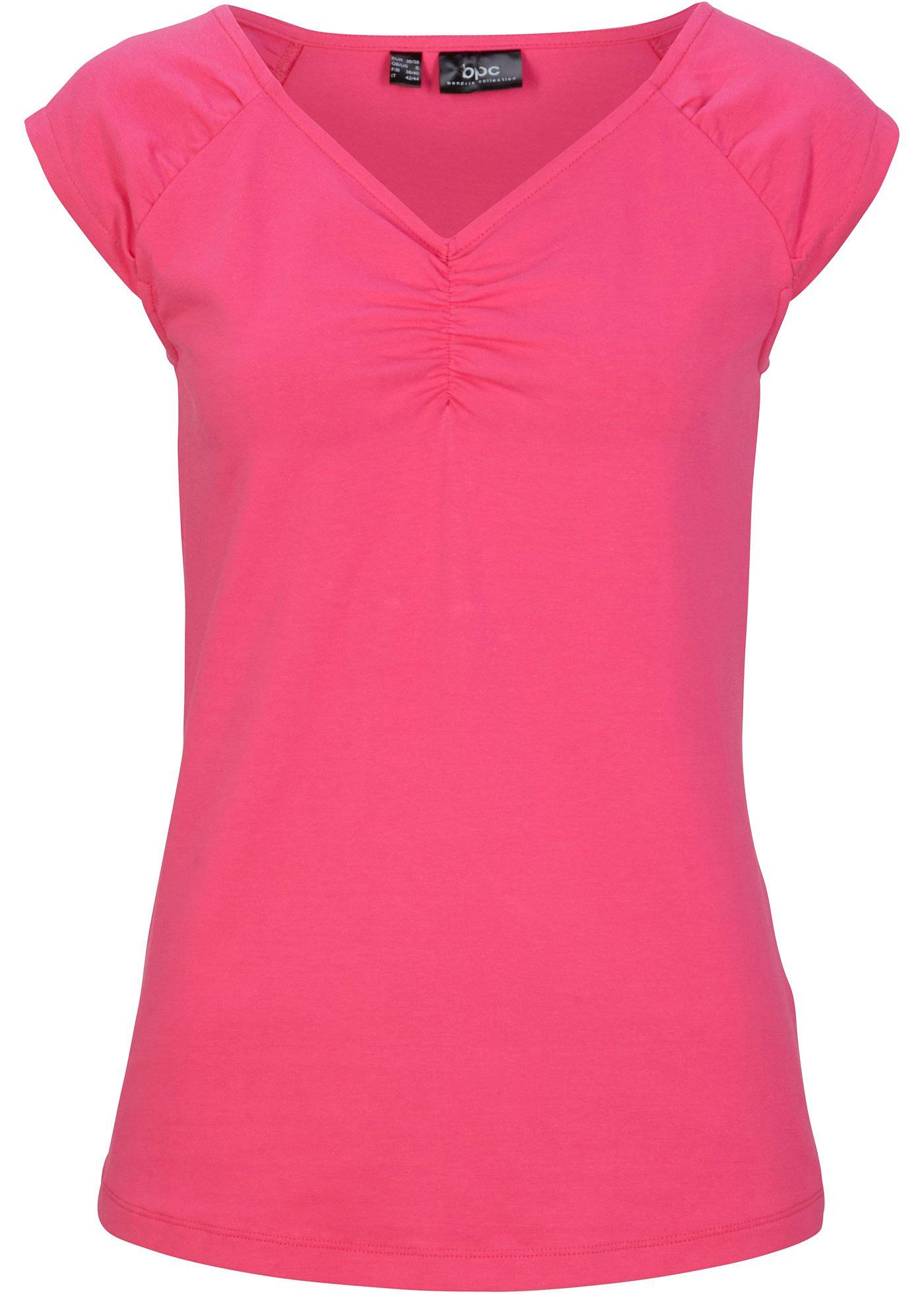 Top T-shirt avec col V