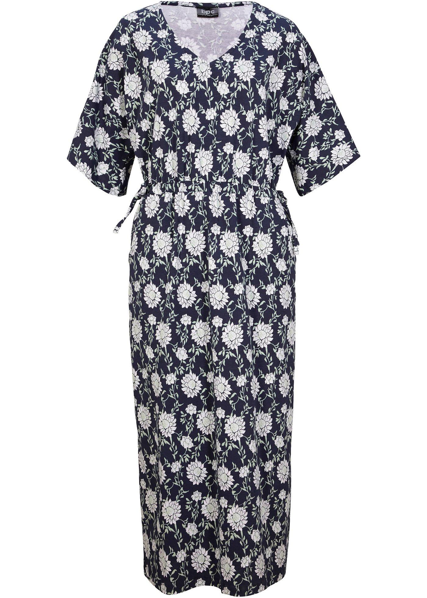 Robe longue avec décolleté en V