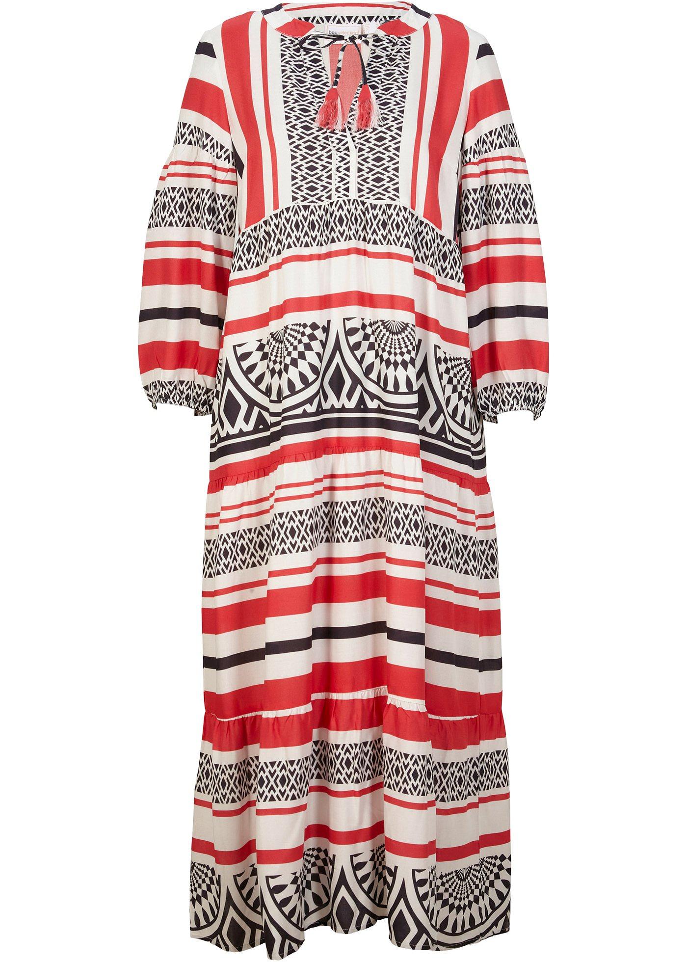 Robe longue avec manches ballon