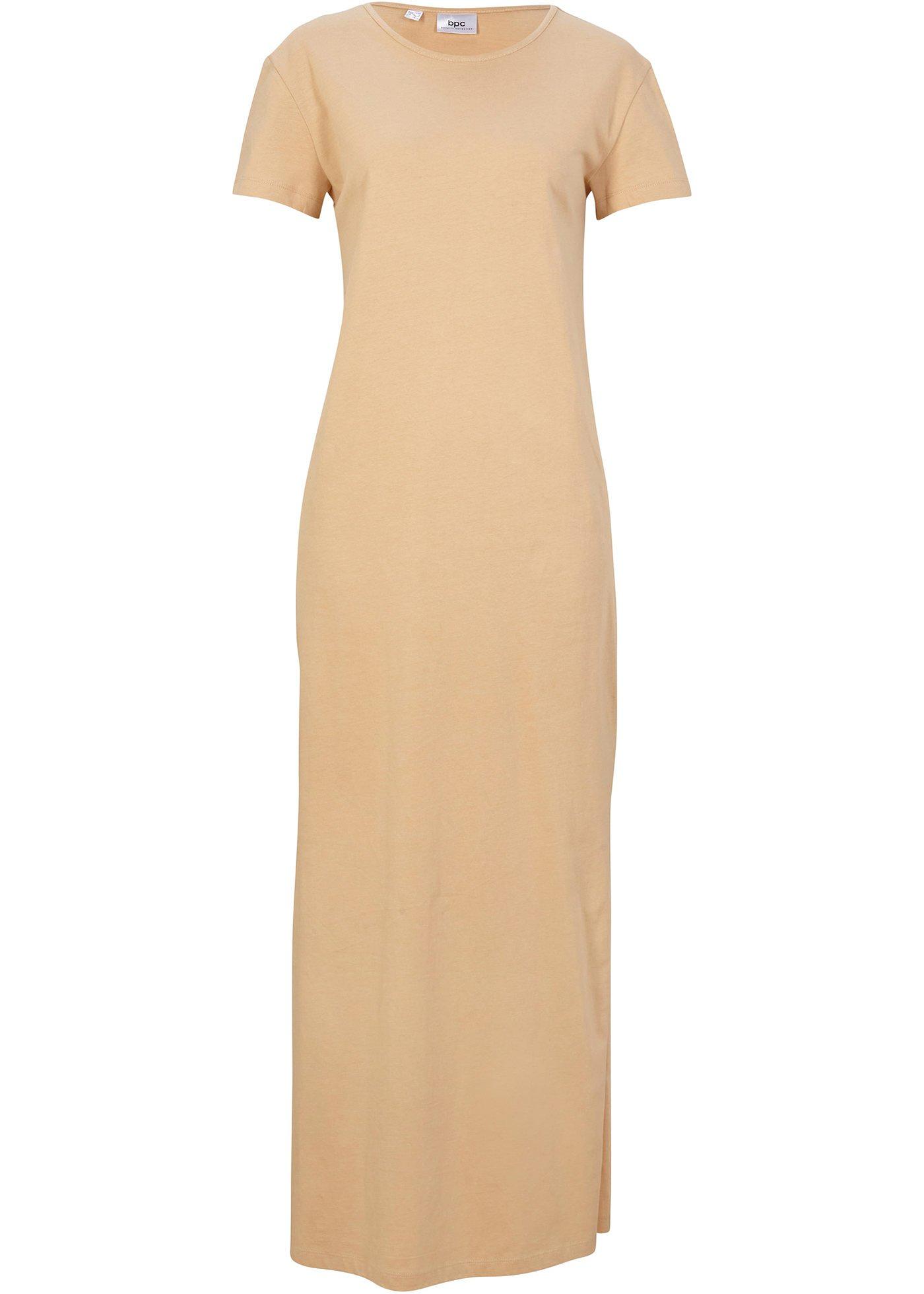 Robe longue en coton avec fente