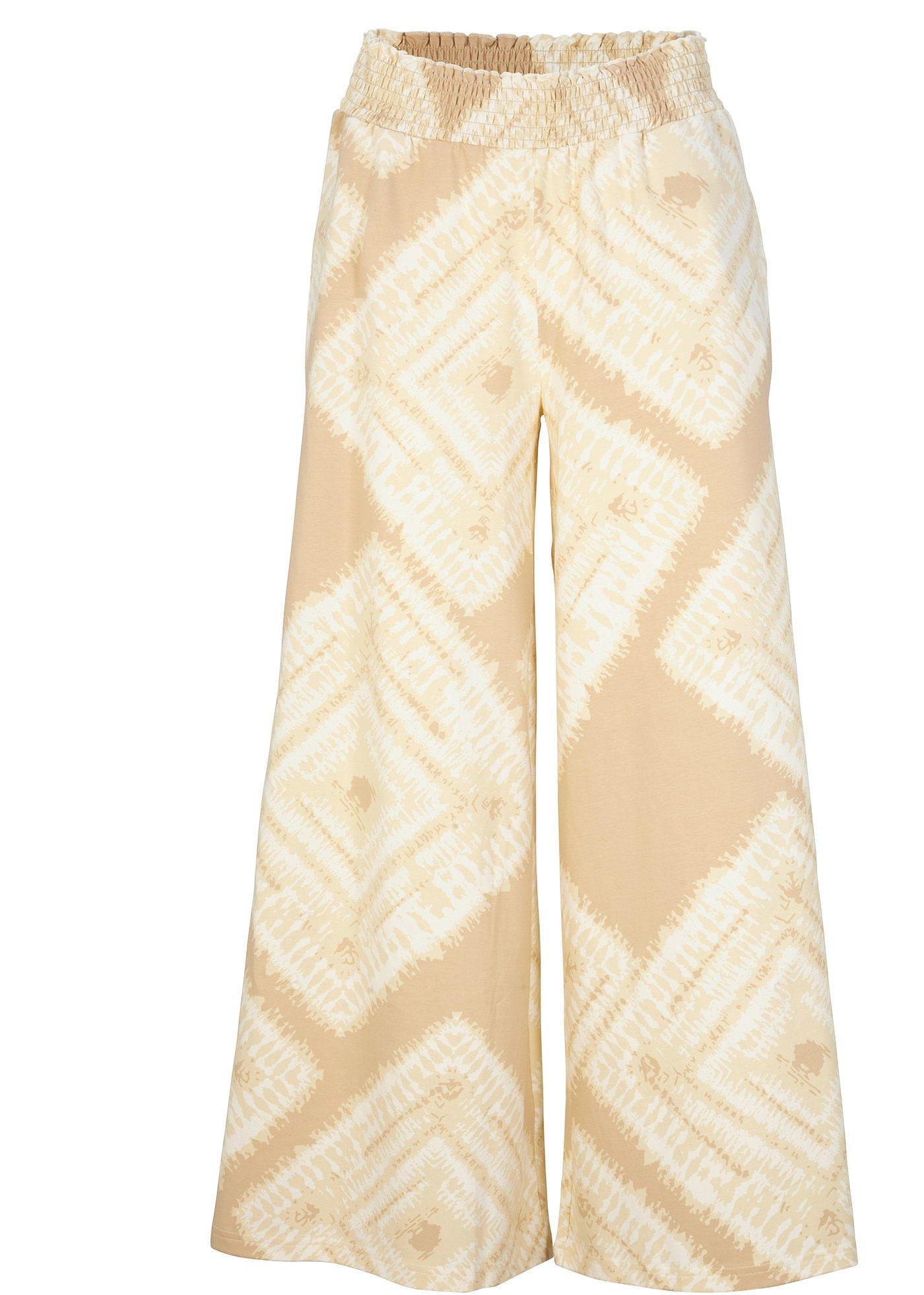 Pantalon avec taille smockée