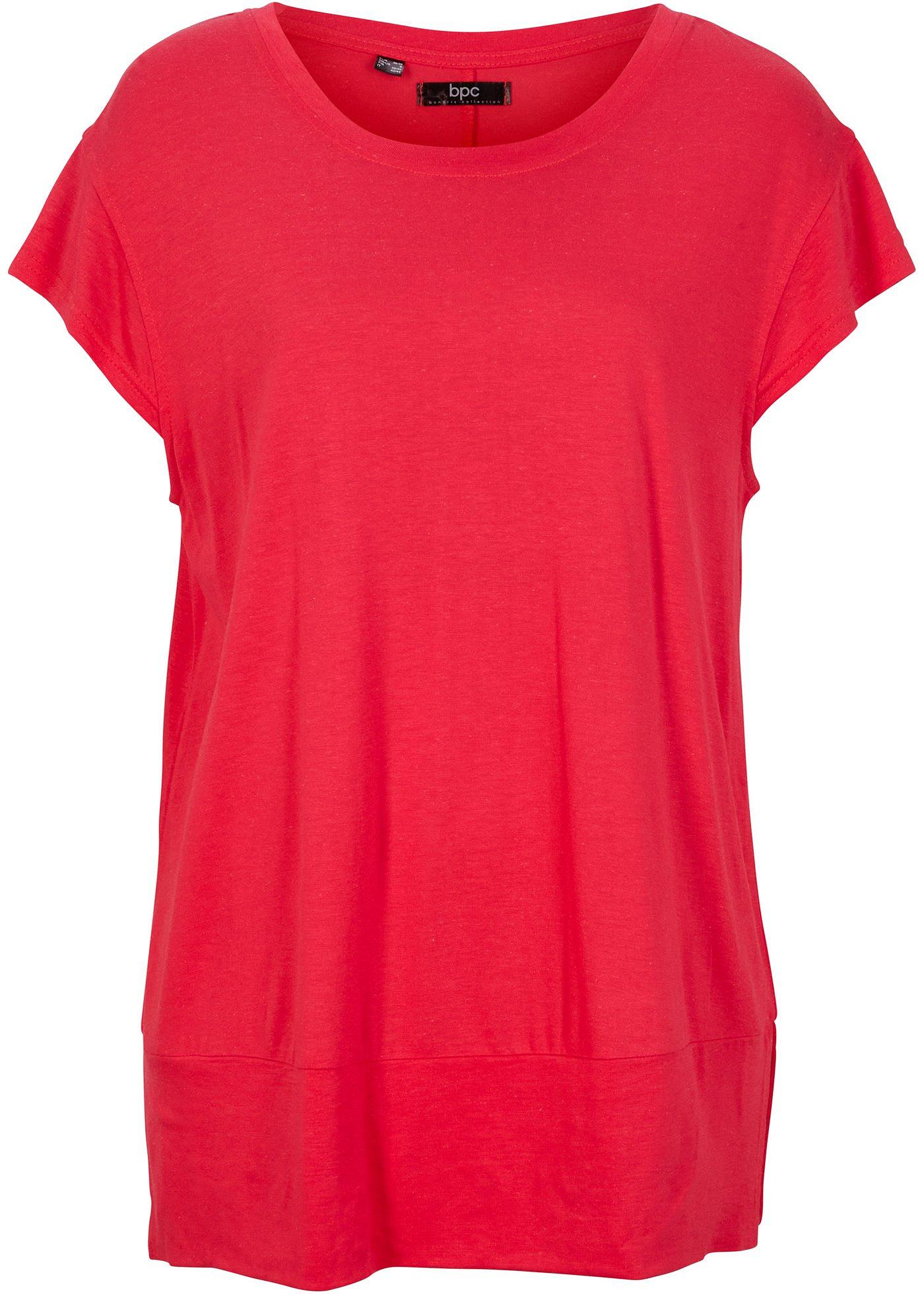 T-shirt en lin mélangé à fentes latérales