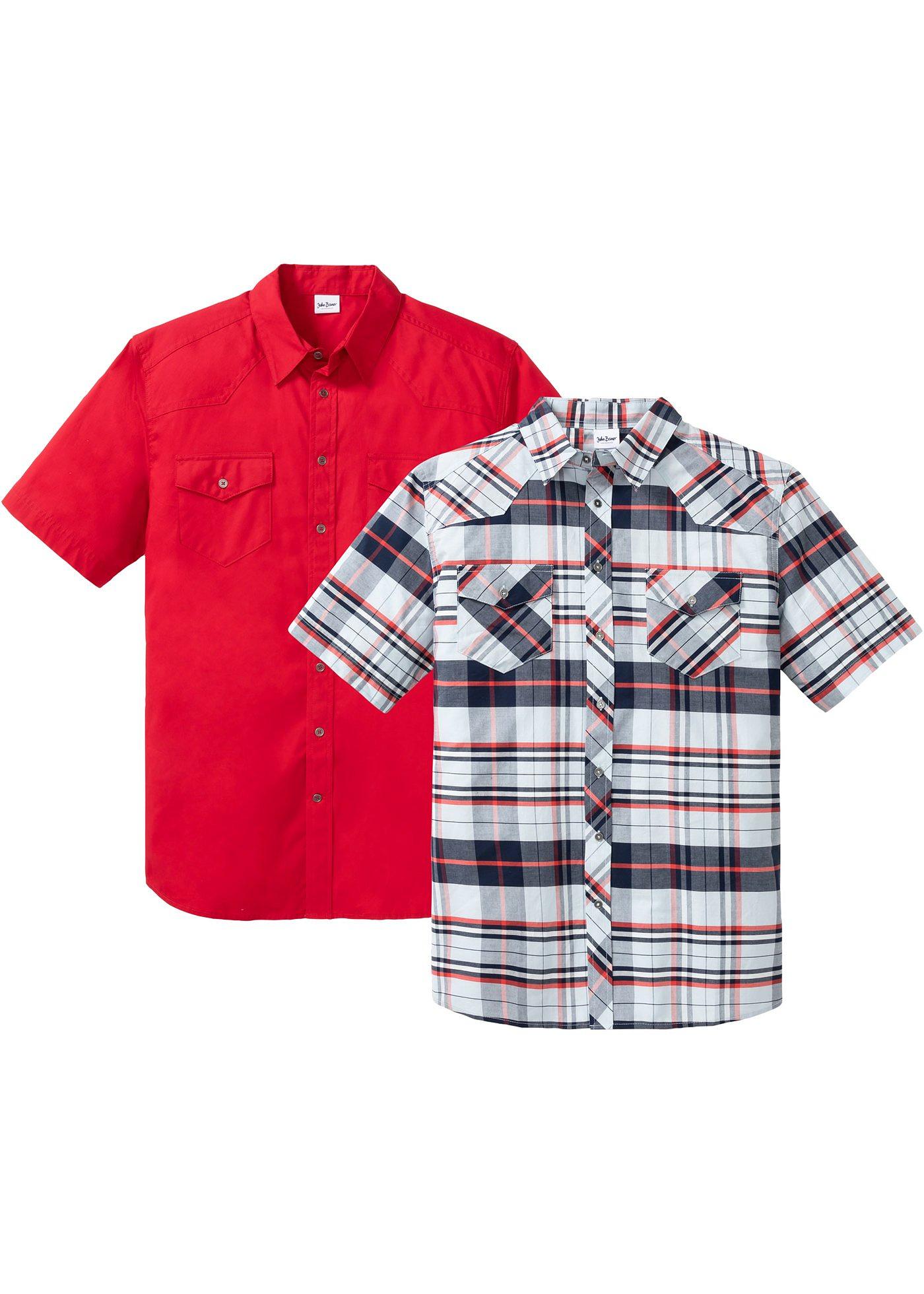 Lot de 2 chemises à manches courtes