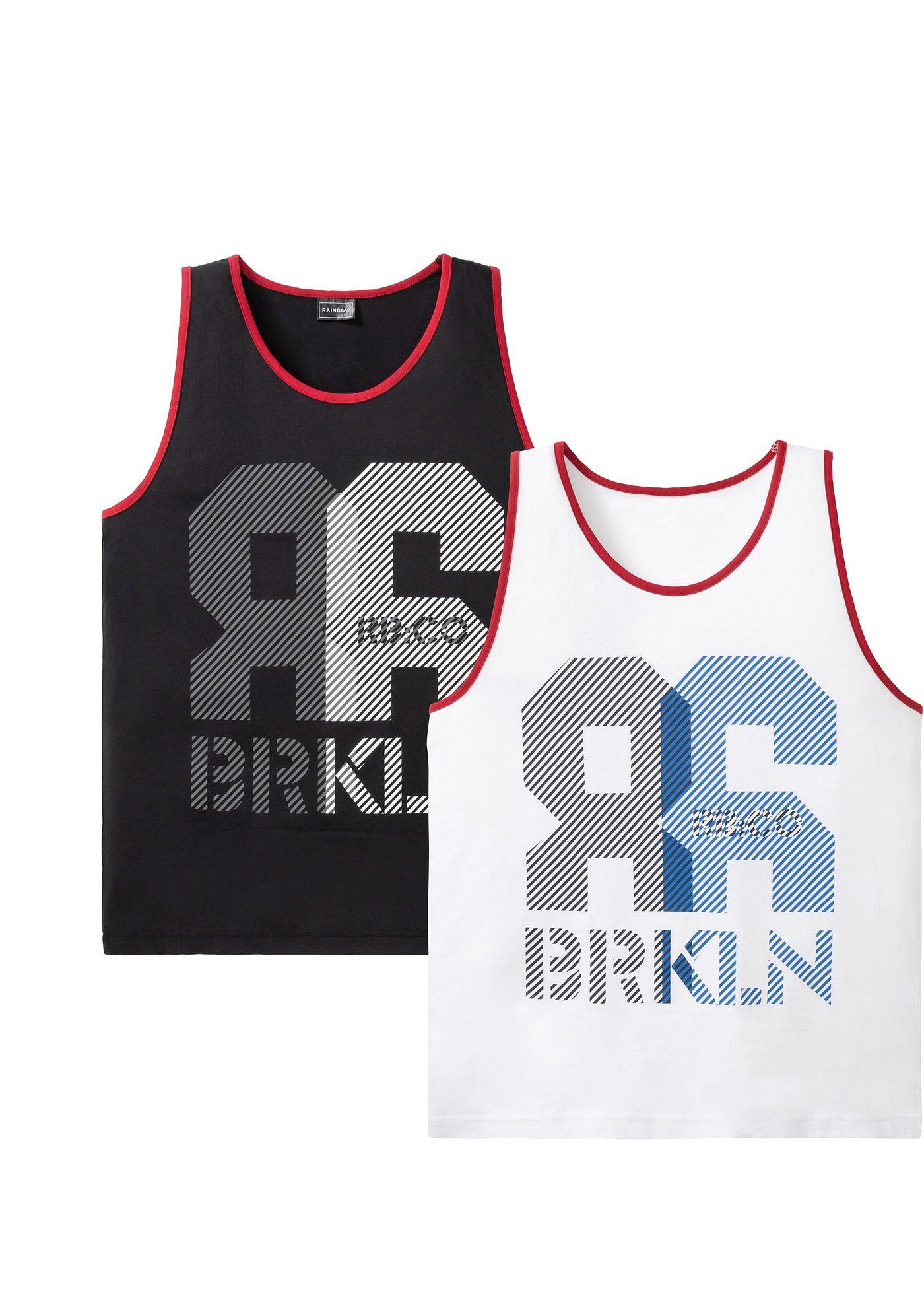 Lot de 2 débardeurs, Slim Fit