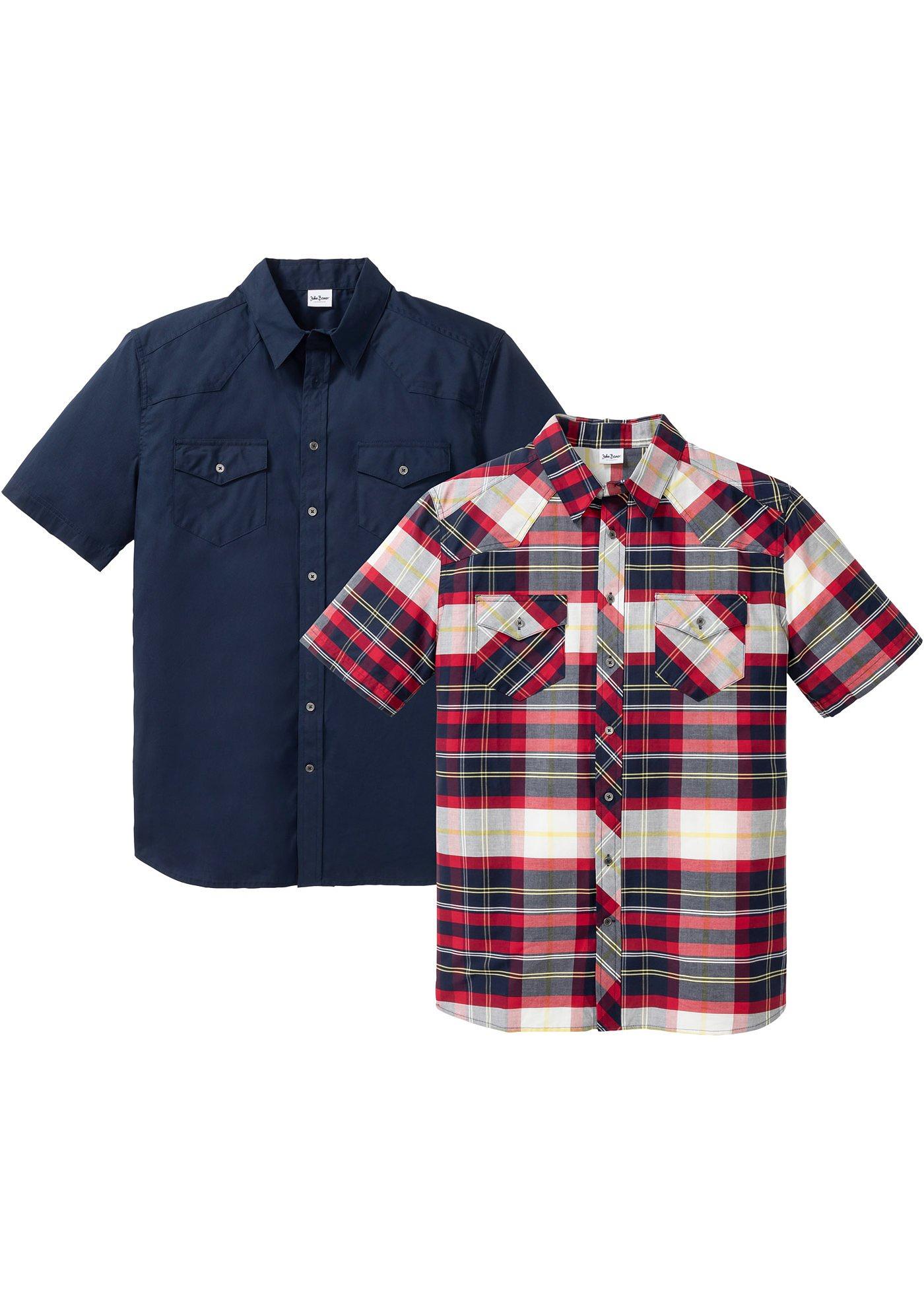 Lot de 2 chemises à manches courtes