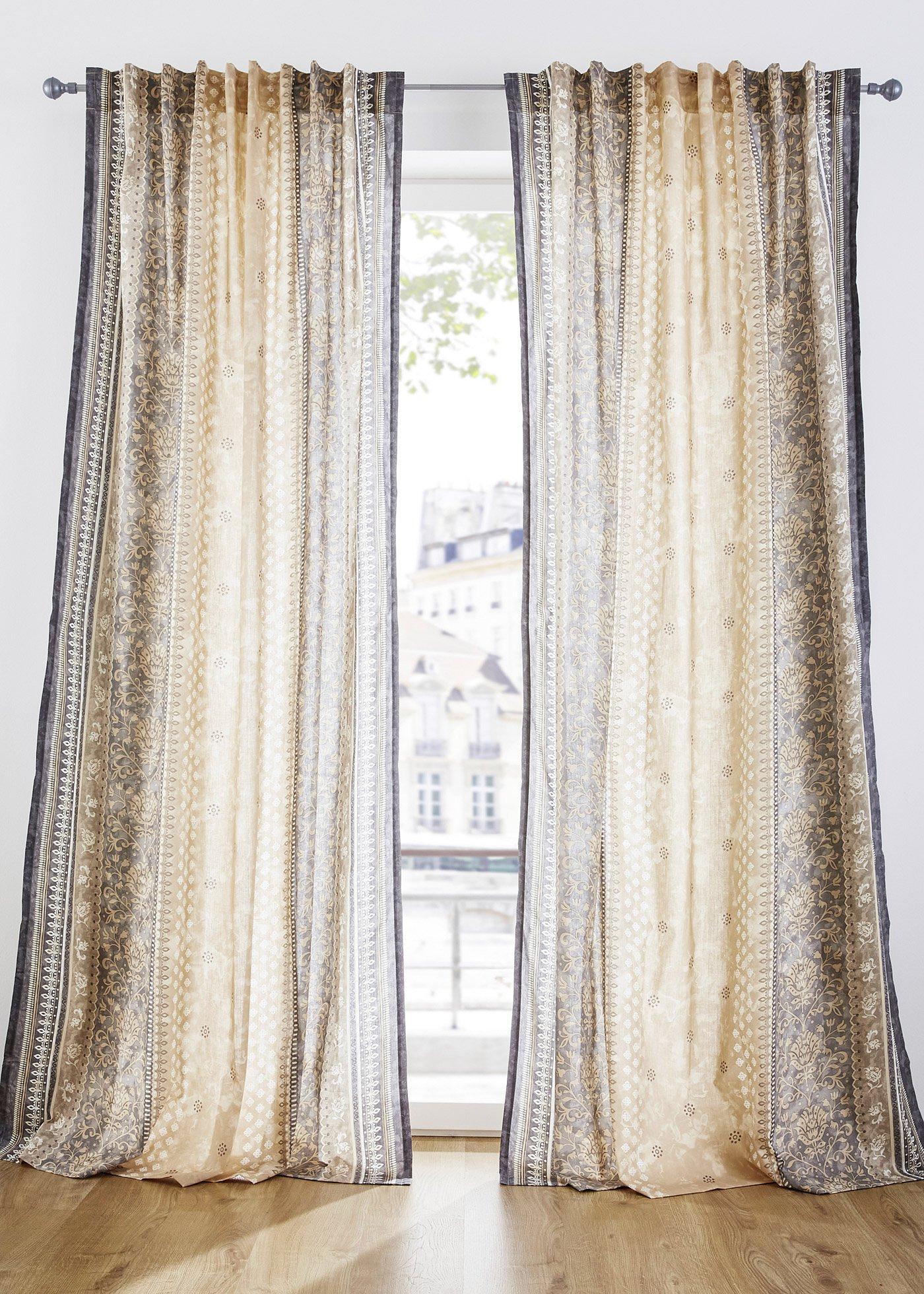 Panneau en coton avec imprimé ornement