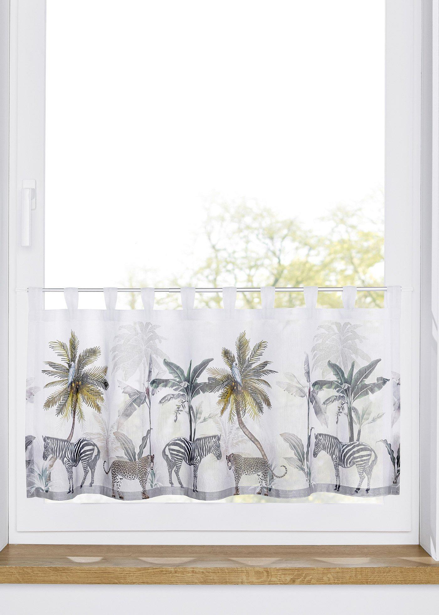 Brise-bise en batiste avec imprimé animal