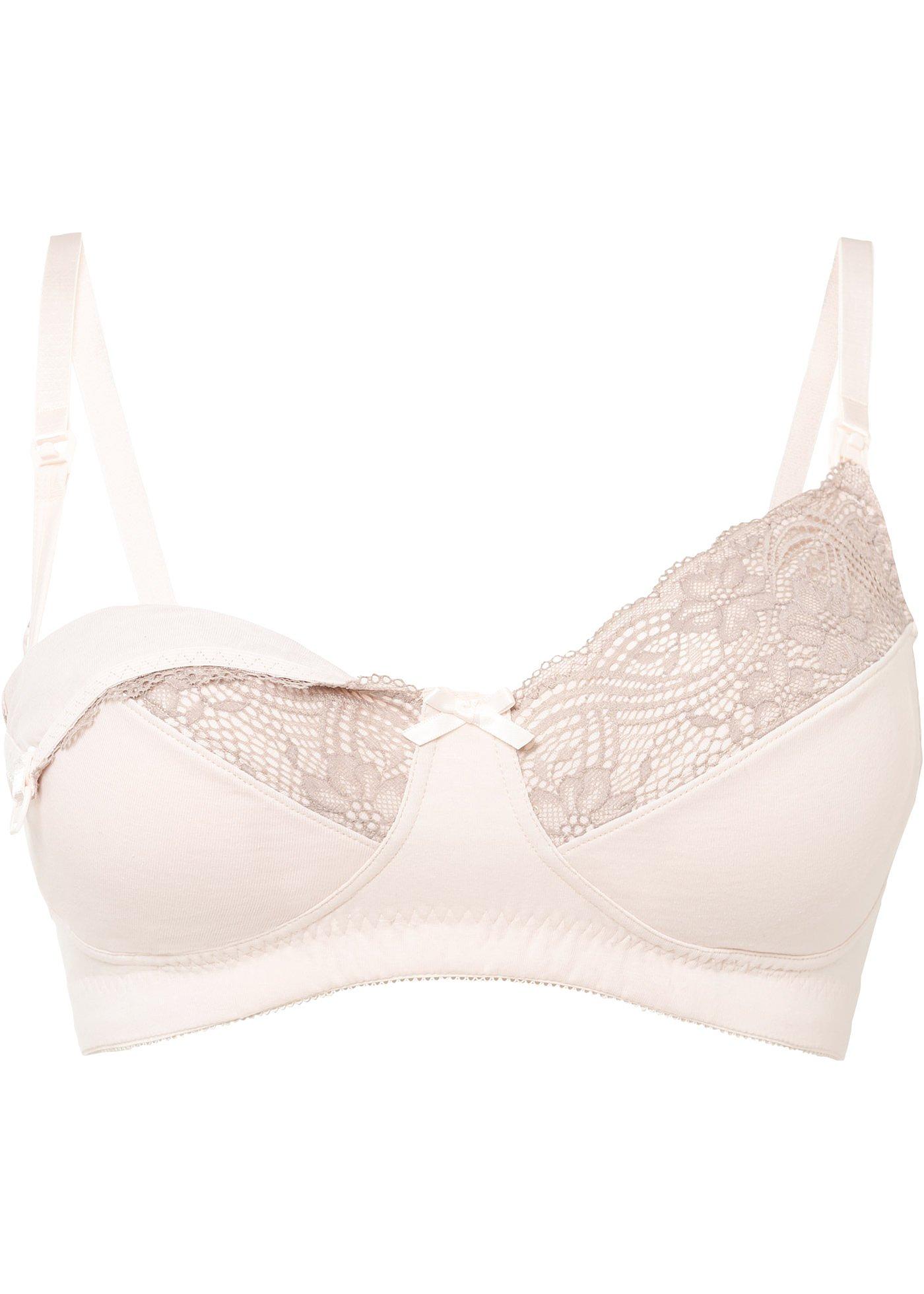 Soutien-gorge d'allaitement sans armatures avec coton bio