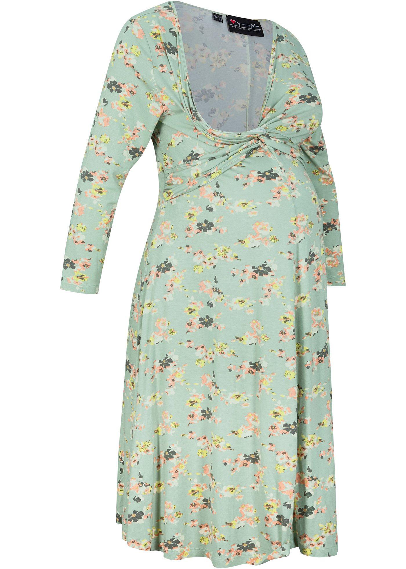 Robe de grossesse avec fonction allaitement style portefeuille