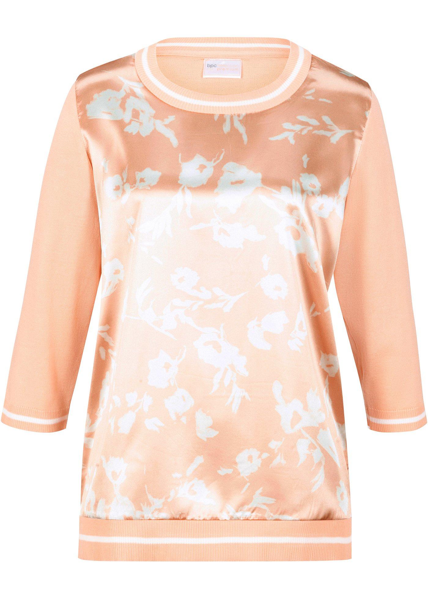 Pull avec viscose durable et empiècement tissé