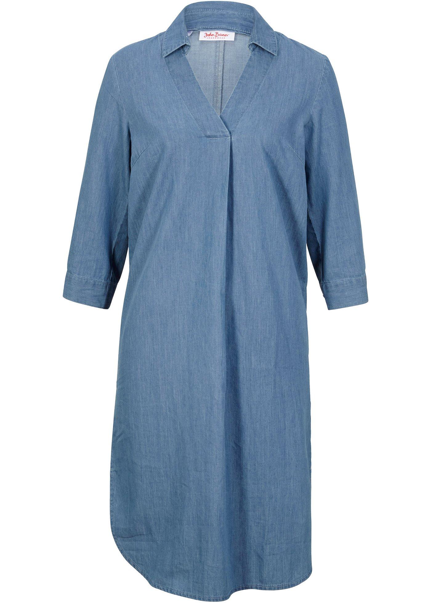 Robe caftan en denim