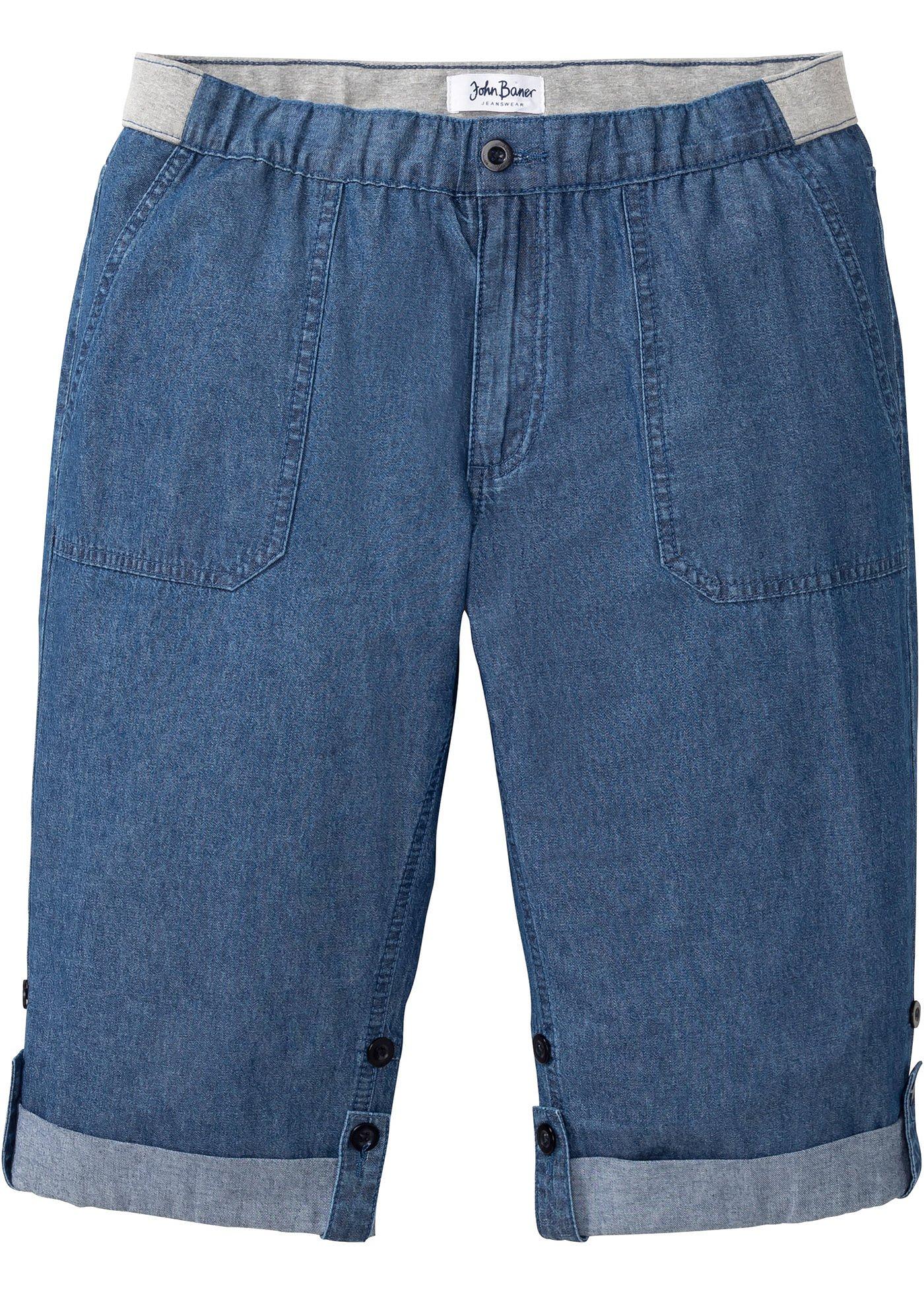 Jean 3/4 taille extensible Regular Fit coupe confort