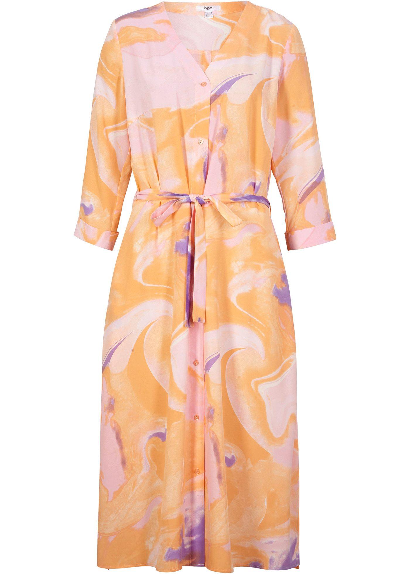 Robe midi à imprimé aquarelle