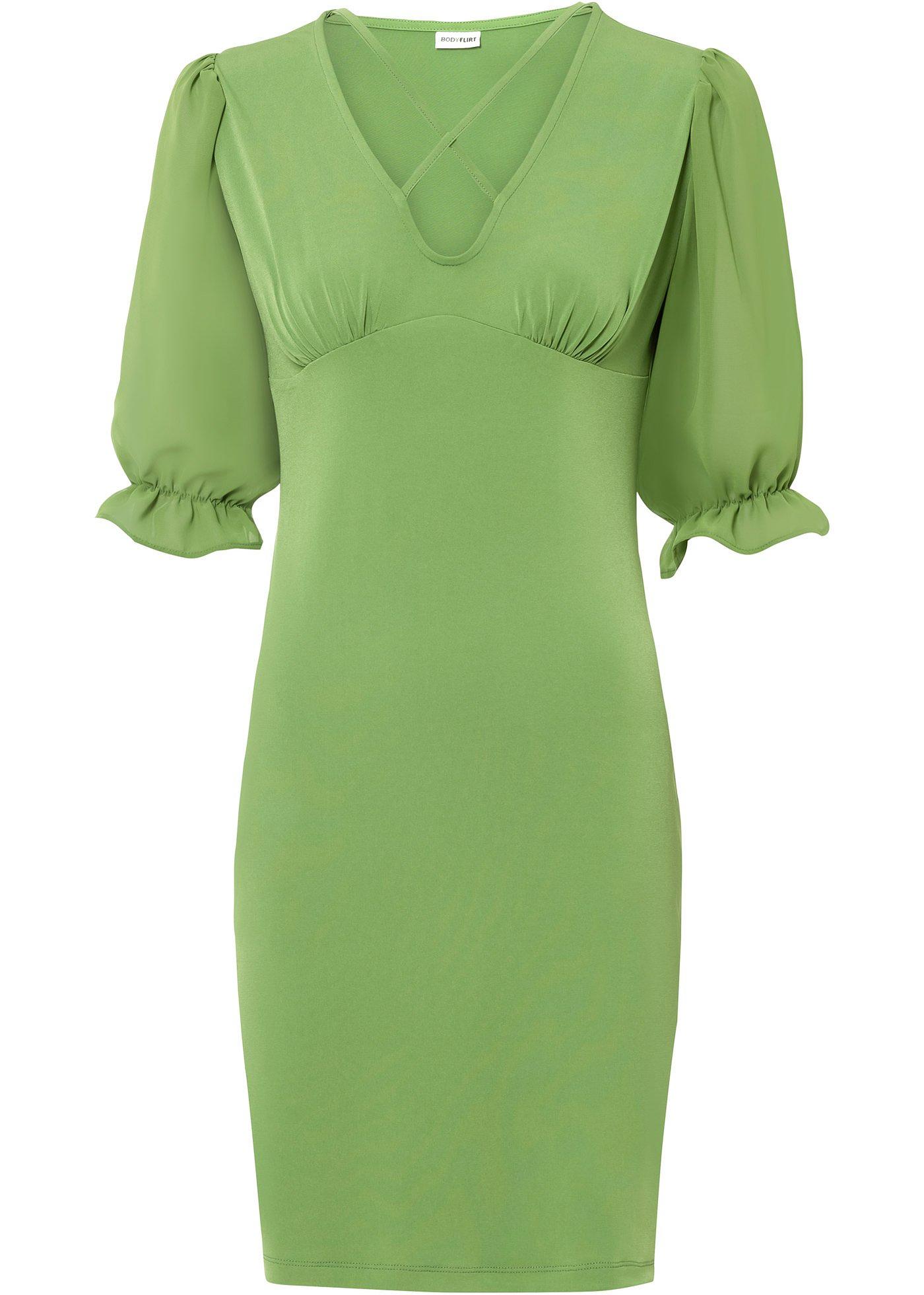 Robe à manches en chiffon