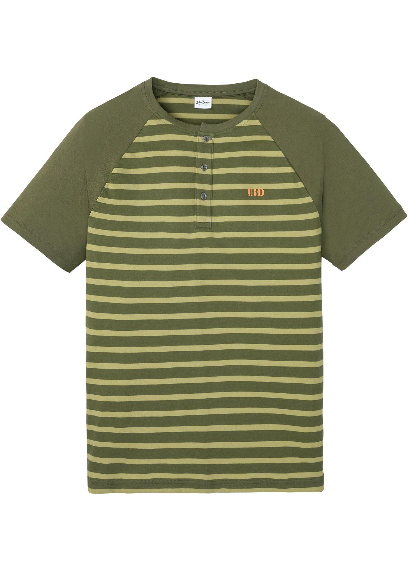 T-shirt Henley confort pour le ventre, manches courtes