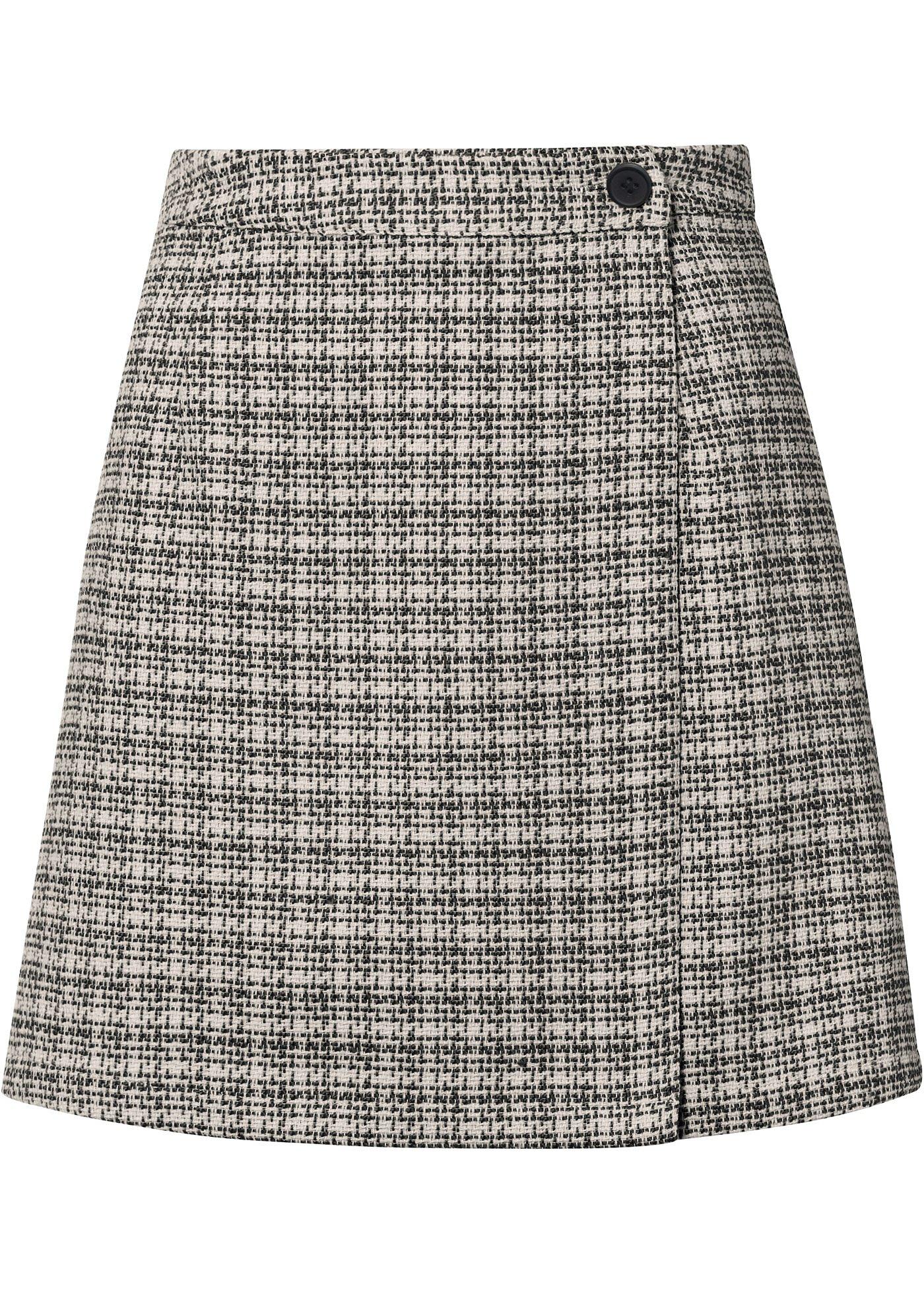 Jupe portefeuille en bouclé