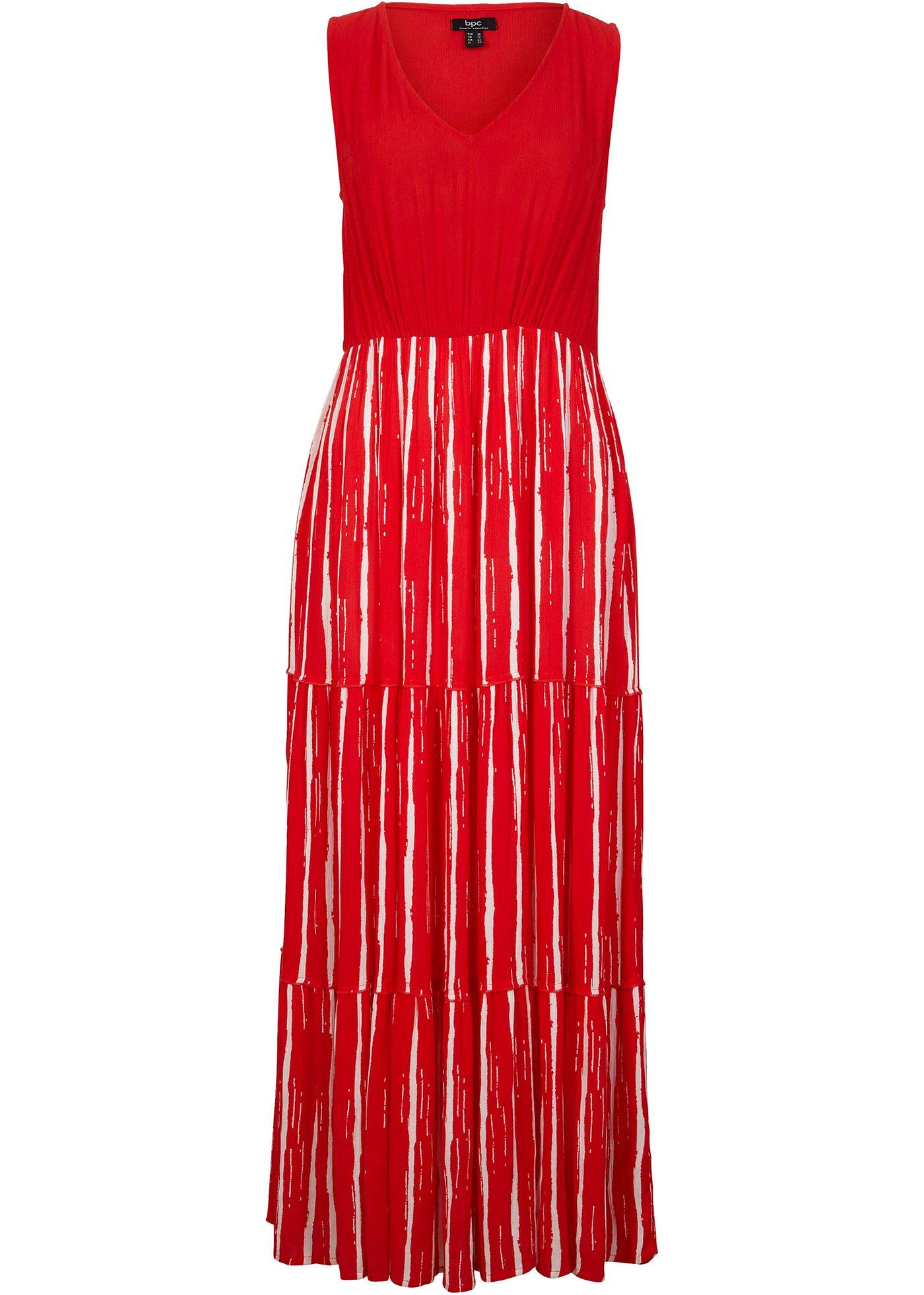 Robe tissée froissée en viscose, maxi longue