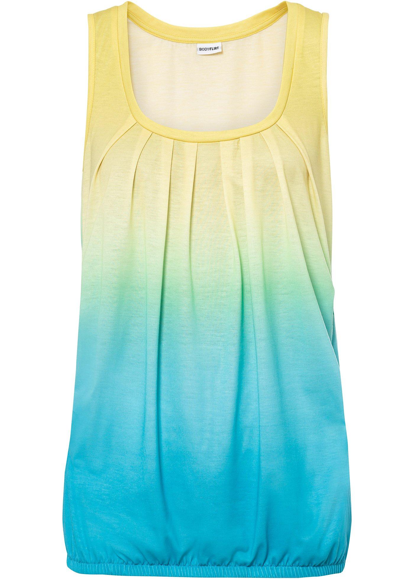 Top en jersey avec dégradé de couleur