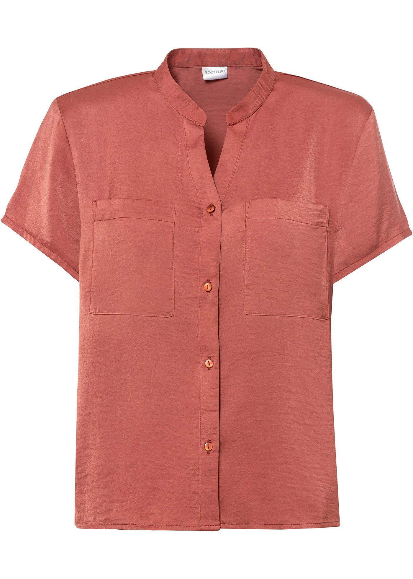 Blouse en satin avec polyester recyclé