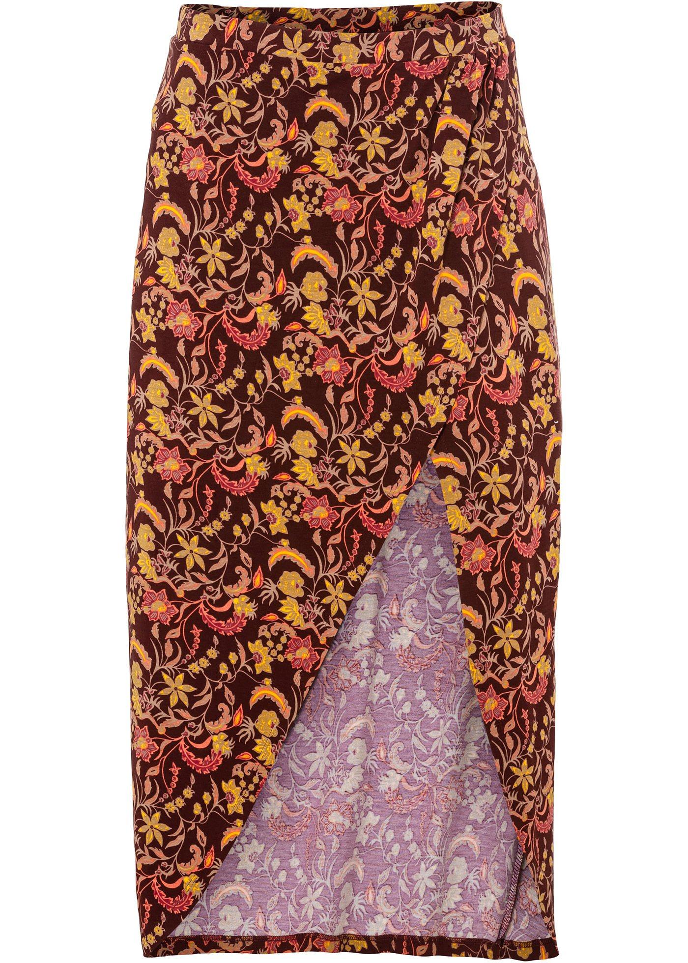 Jupe portefeuille en jersey