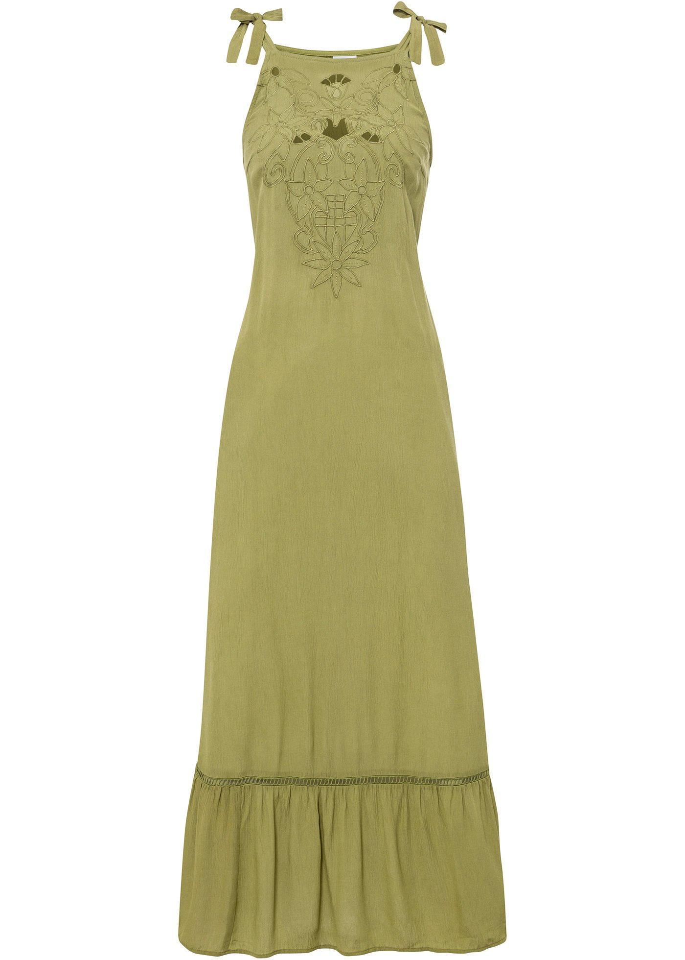 Robe longue à broderie