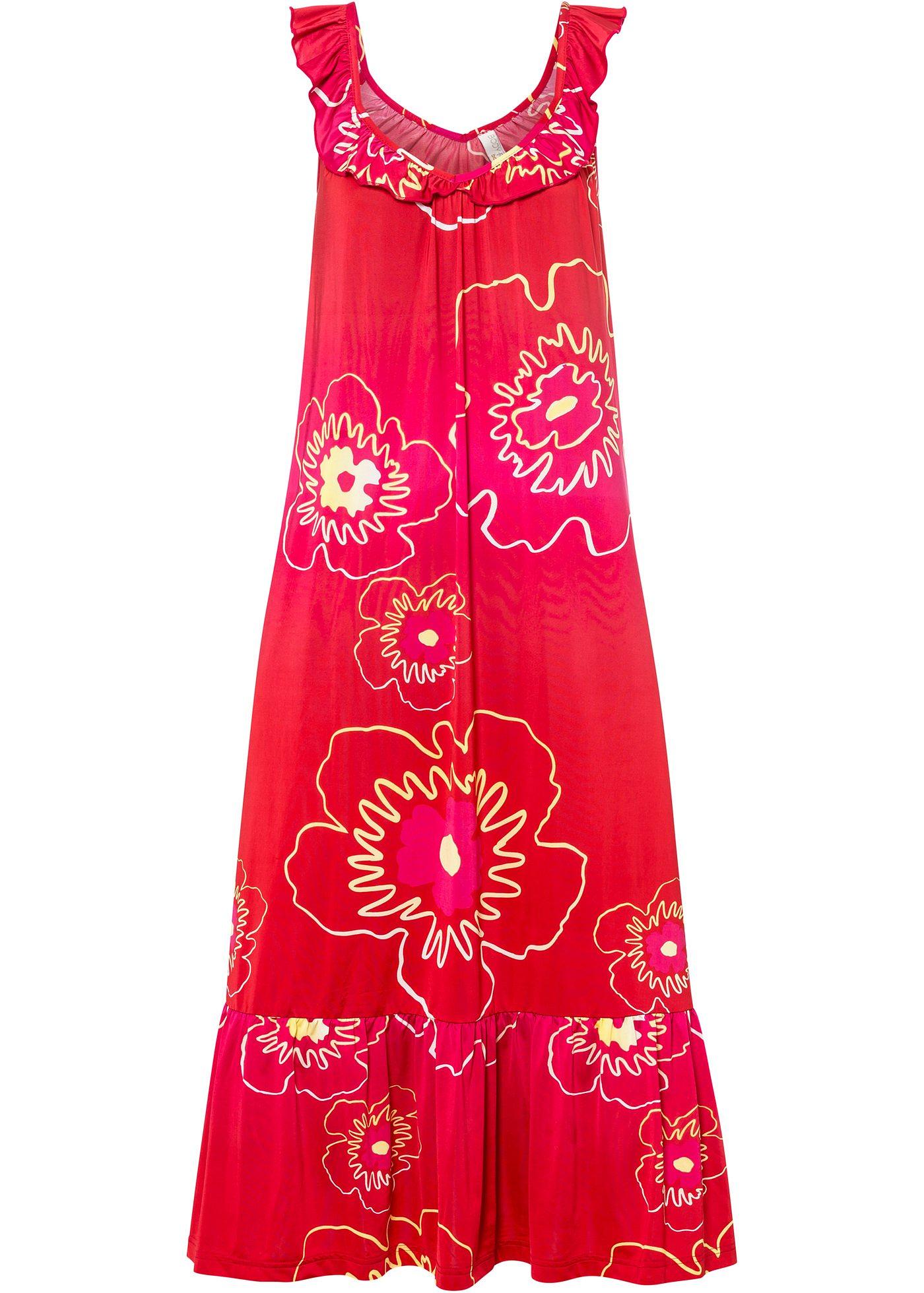 Robe longue avec dégradé de couleur