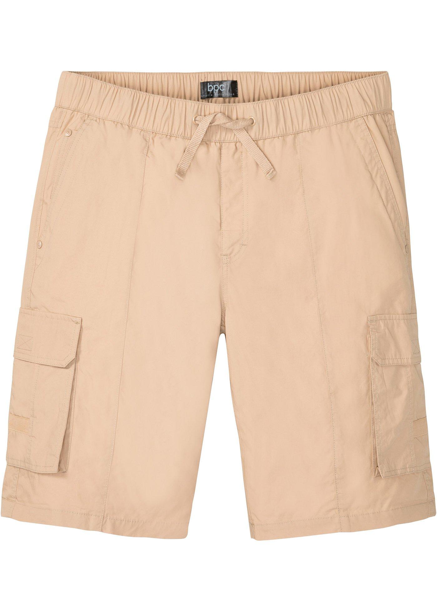 Short cargo avec tour de taille élastique, Regular Fit