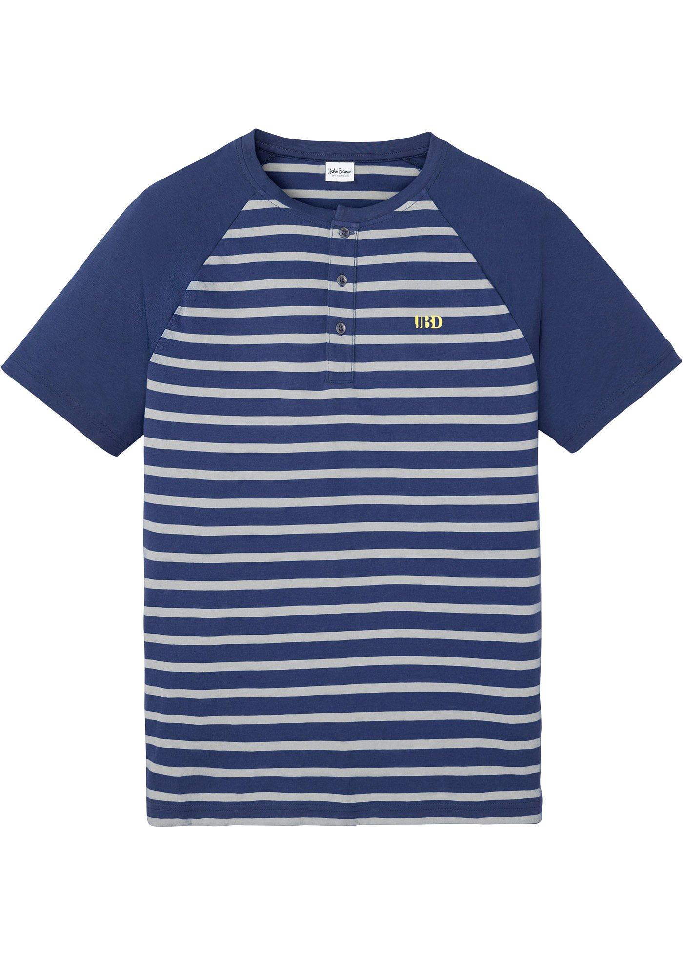 T-shirt Henley confort pour le ventre, manches courtes