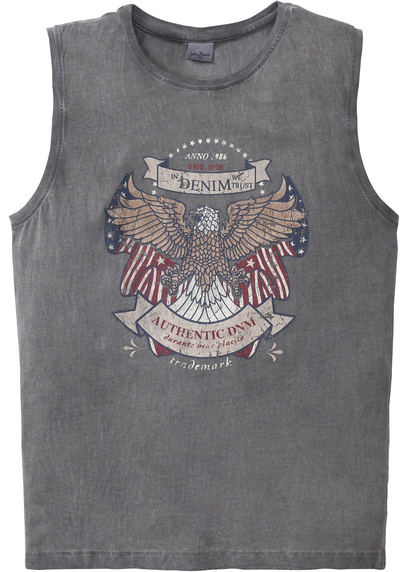 T-shirt muscle avec effet délavé