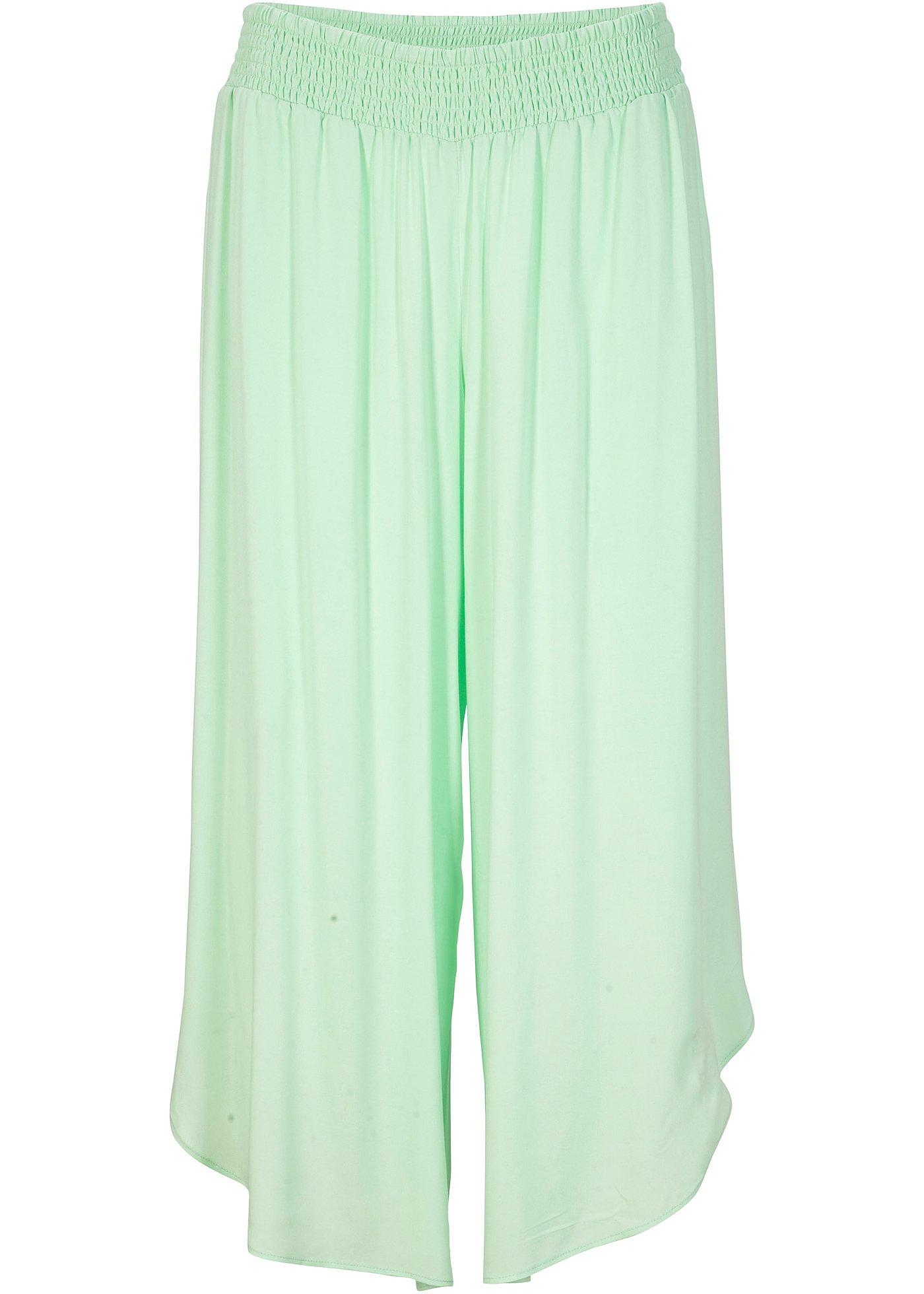 Jupe-culotte avec tour de taille confortable en viscose