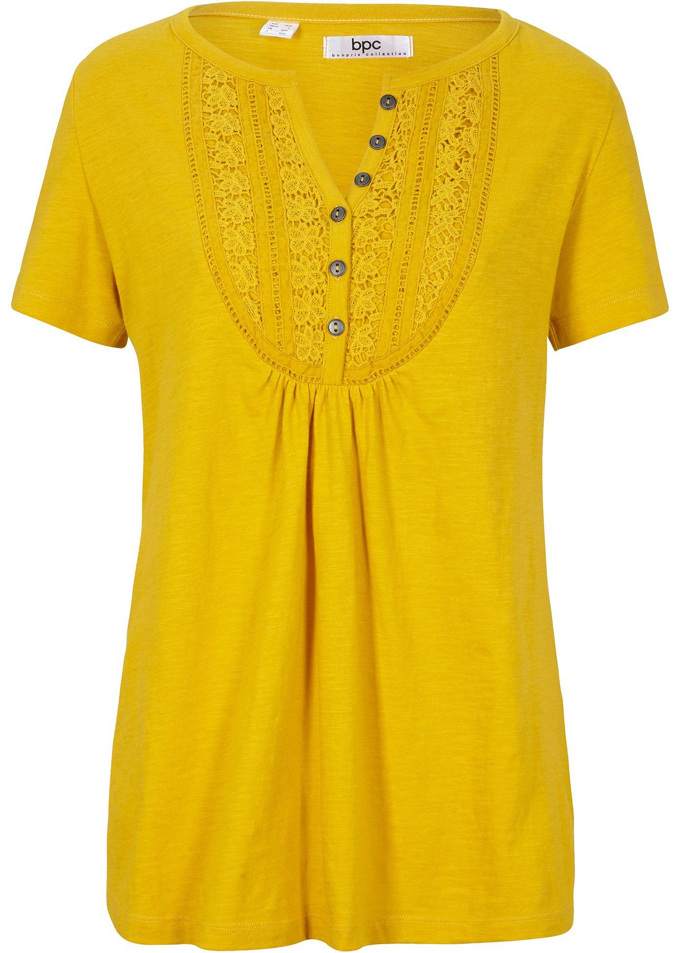 T-shirt coton fil flammé manches courtes