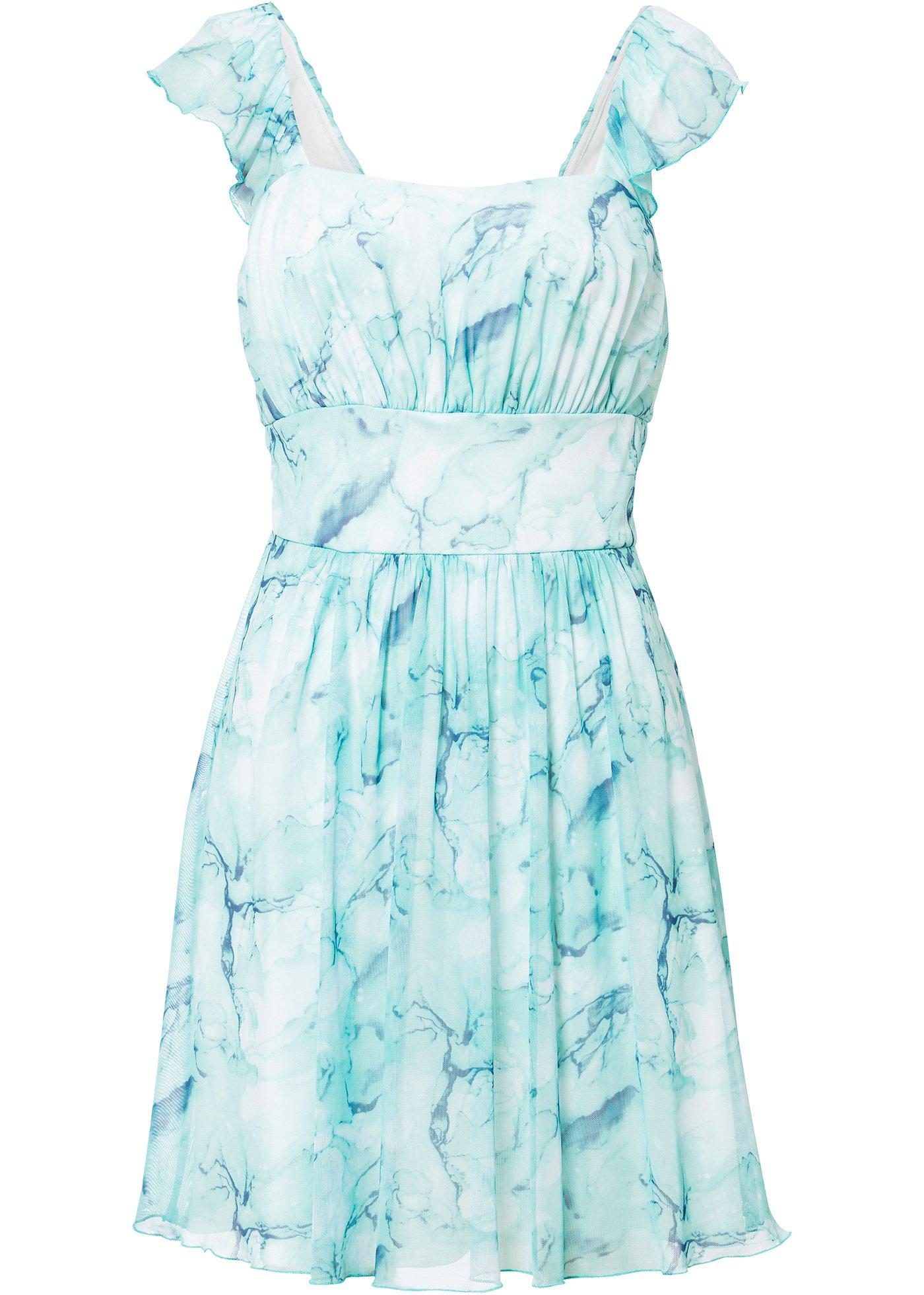 Robe en mesh imprimée