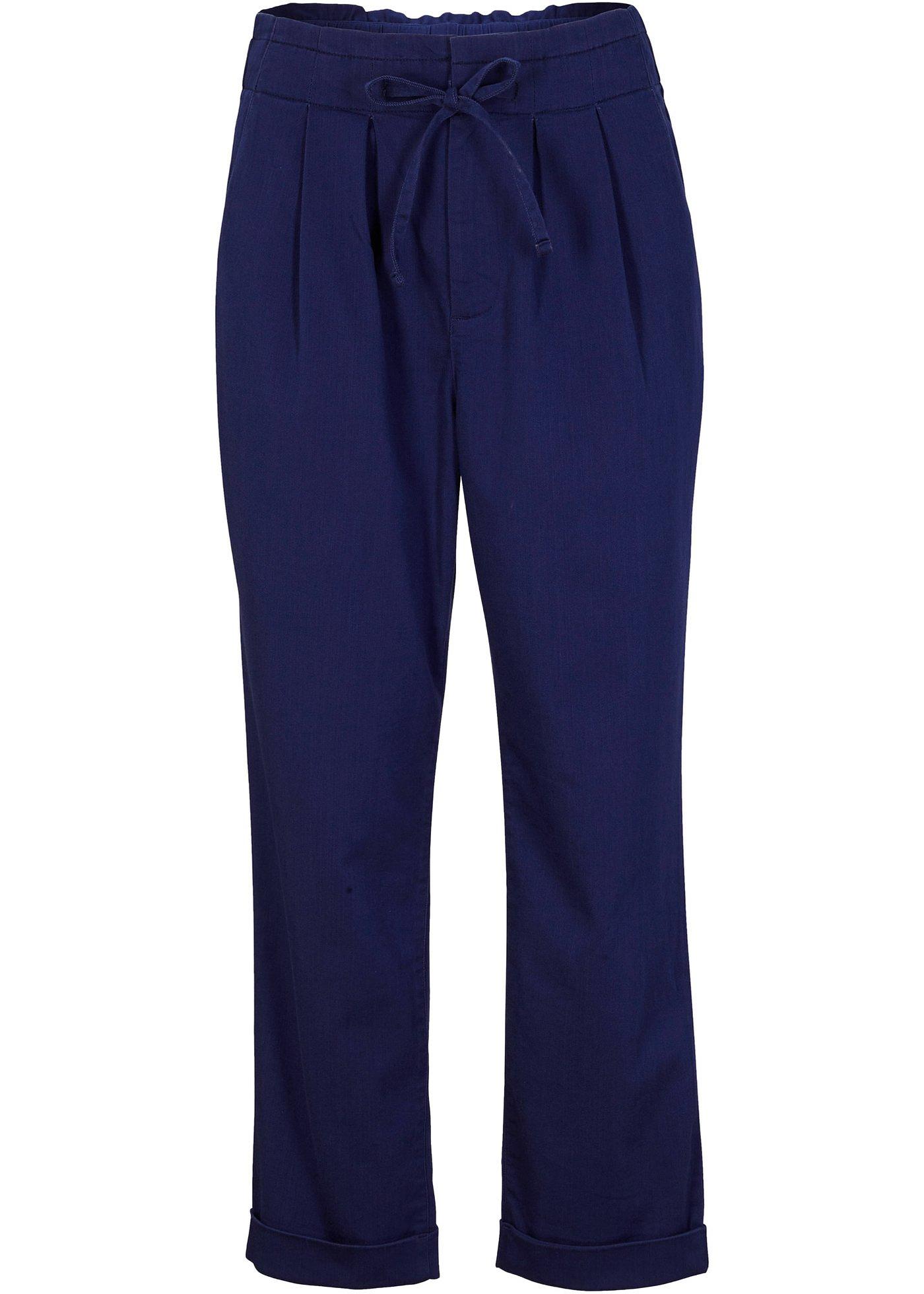 Pantalon raccourci à taille haute