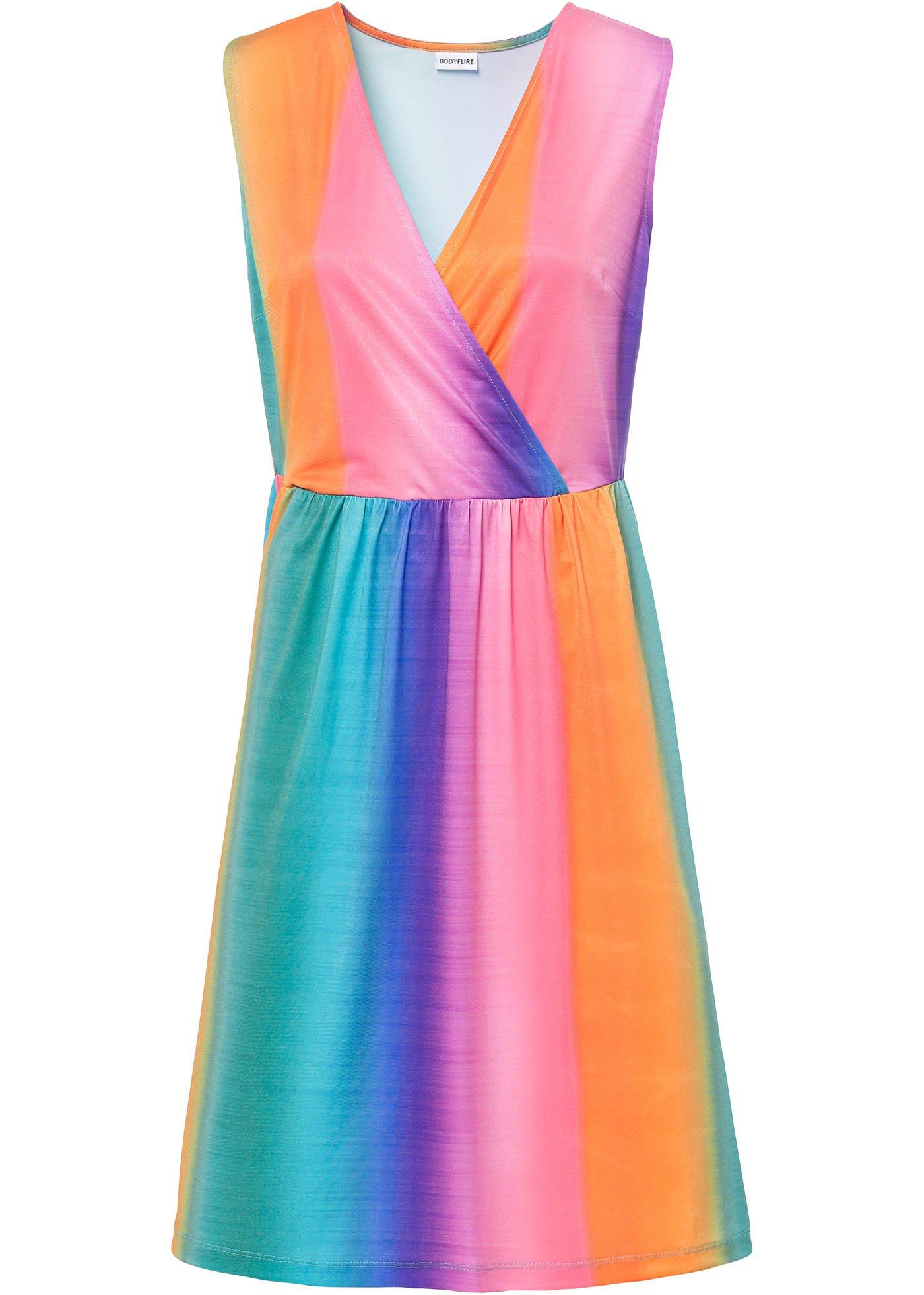 Robe en jersey avec dégradé de couleur