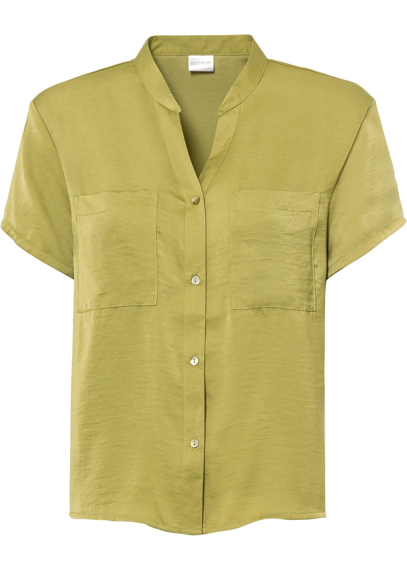 Blouse en satin avec polyester recyclé