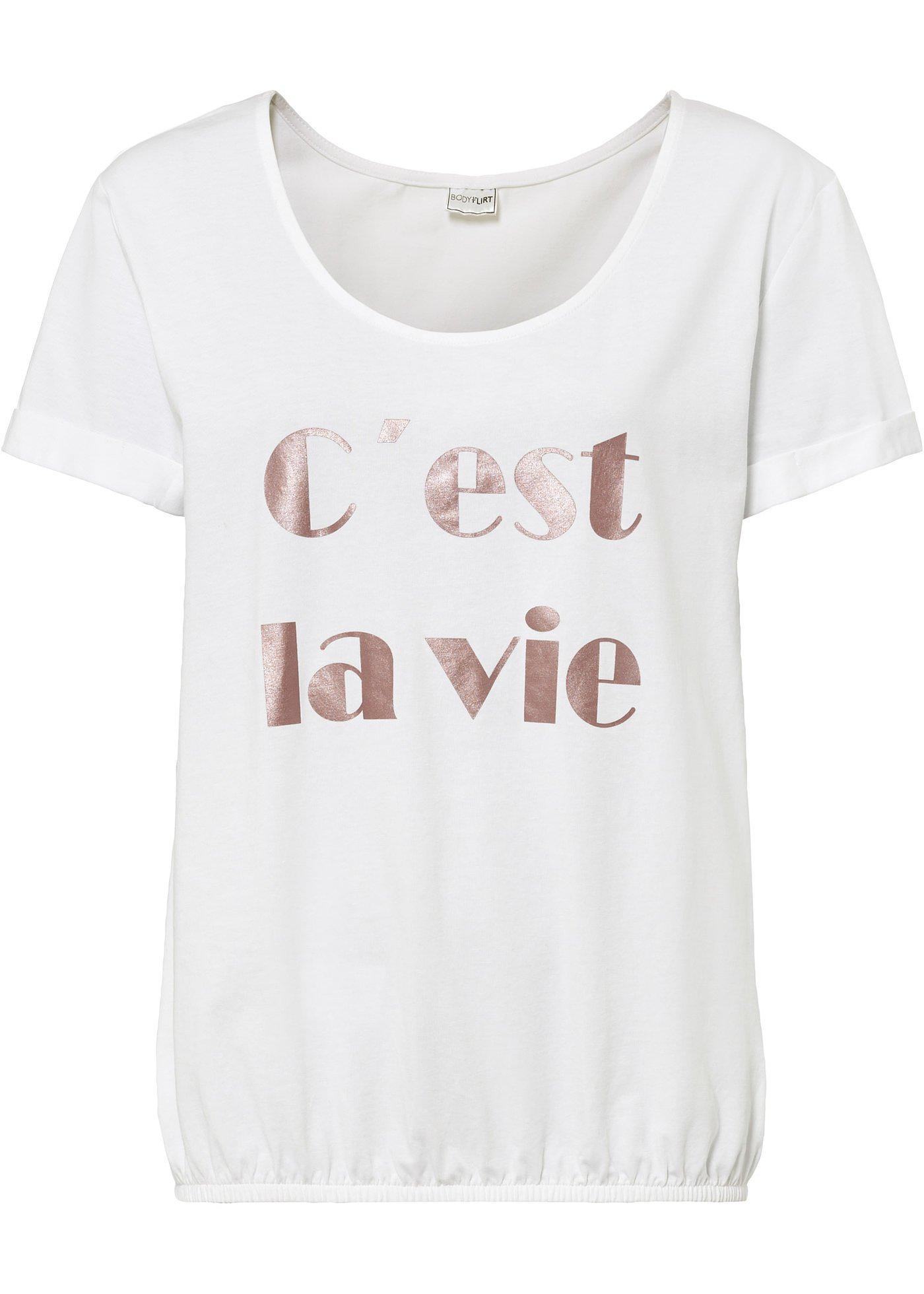 T-shirt à imprimé métallisé