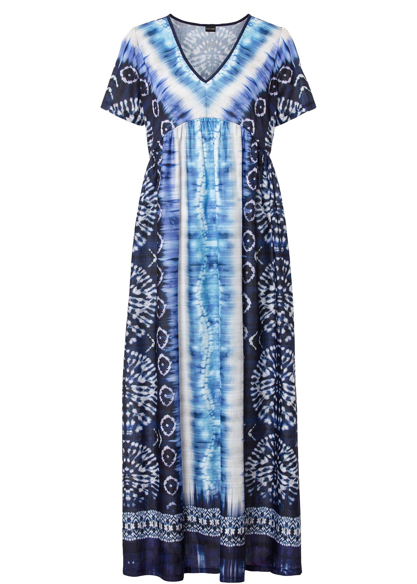 Robe longue à imprimé batik