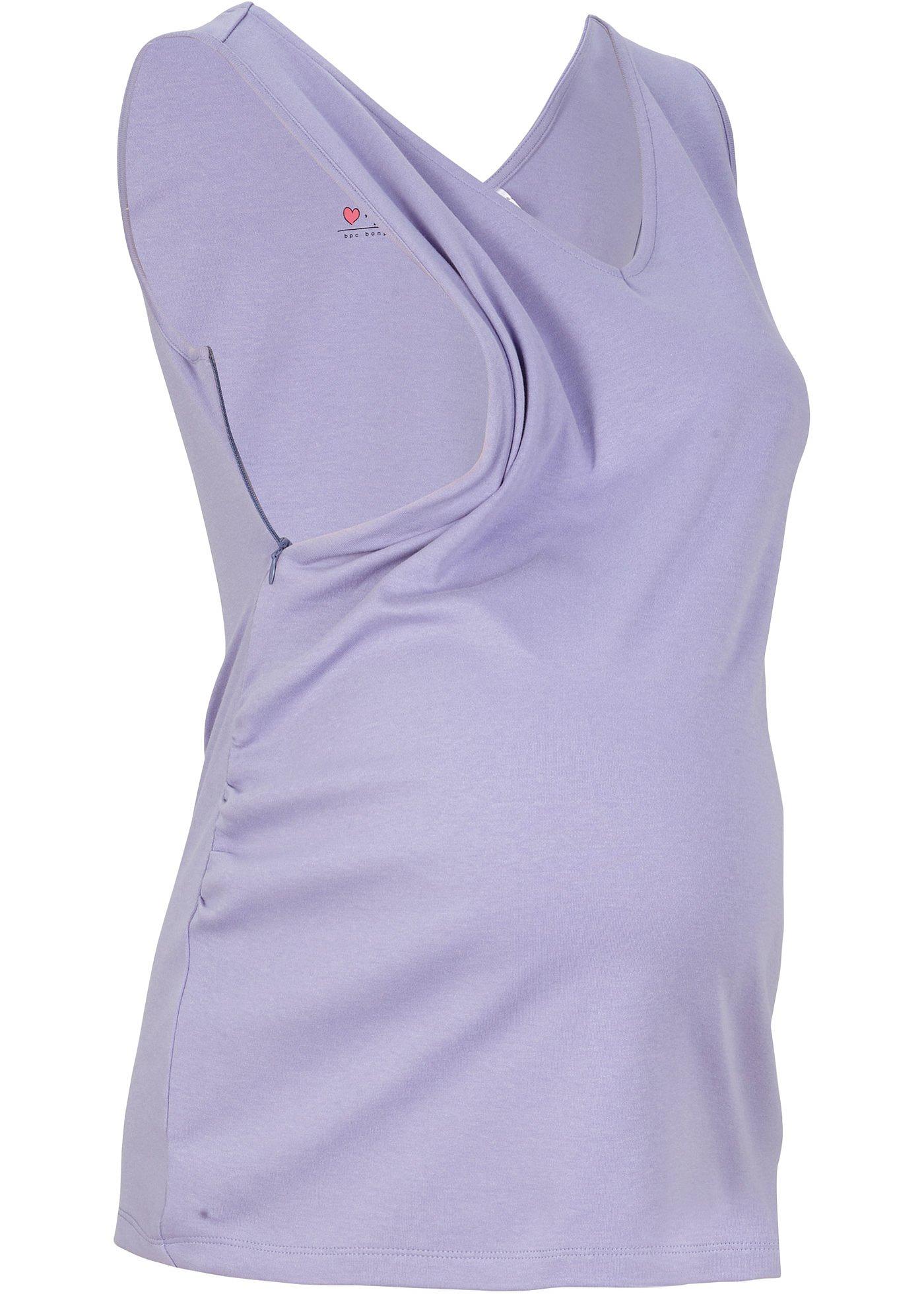 T-shirt de grossesse avec fonction allaitement avec zips