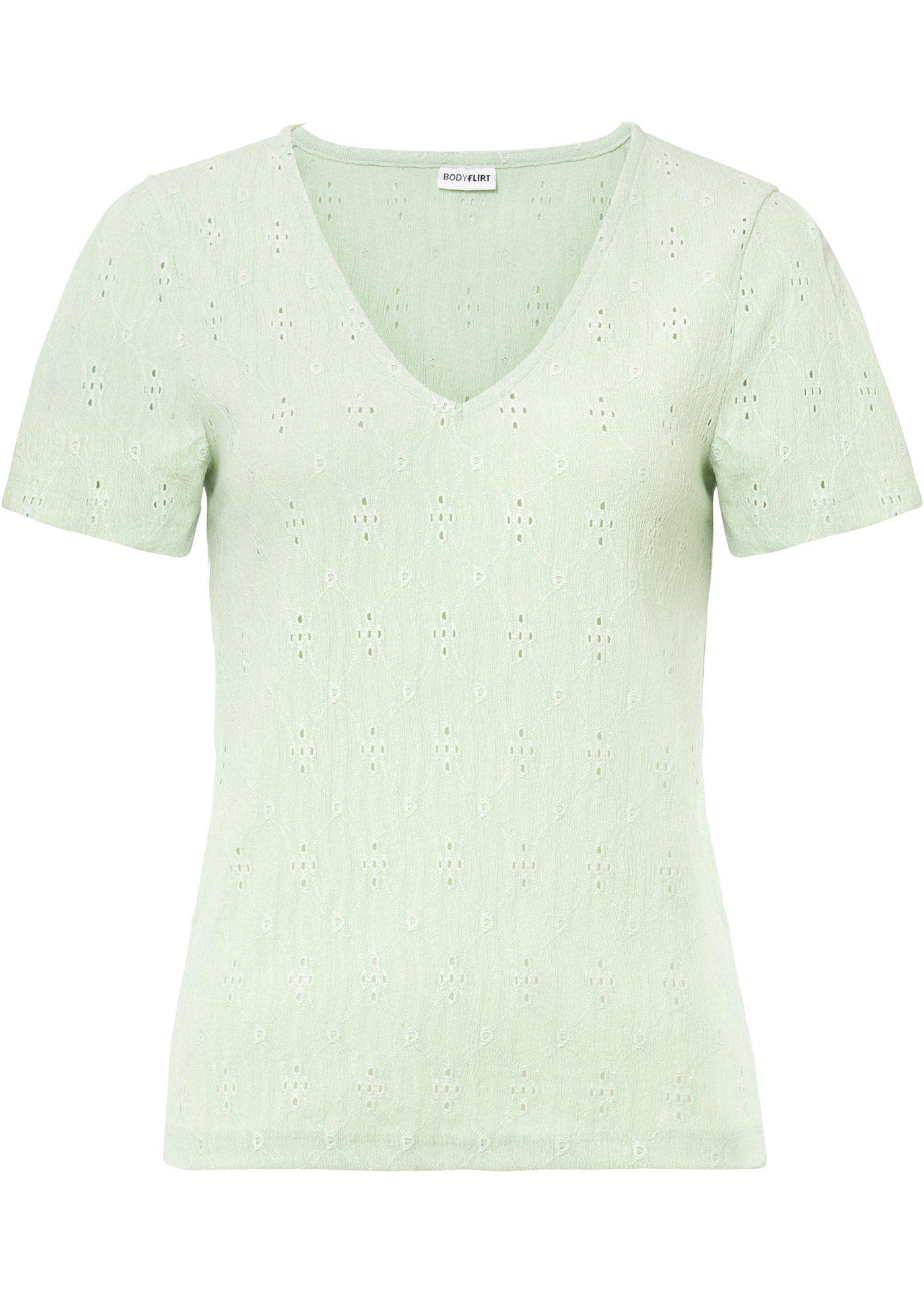 T-shirt effet dentelle