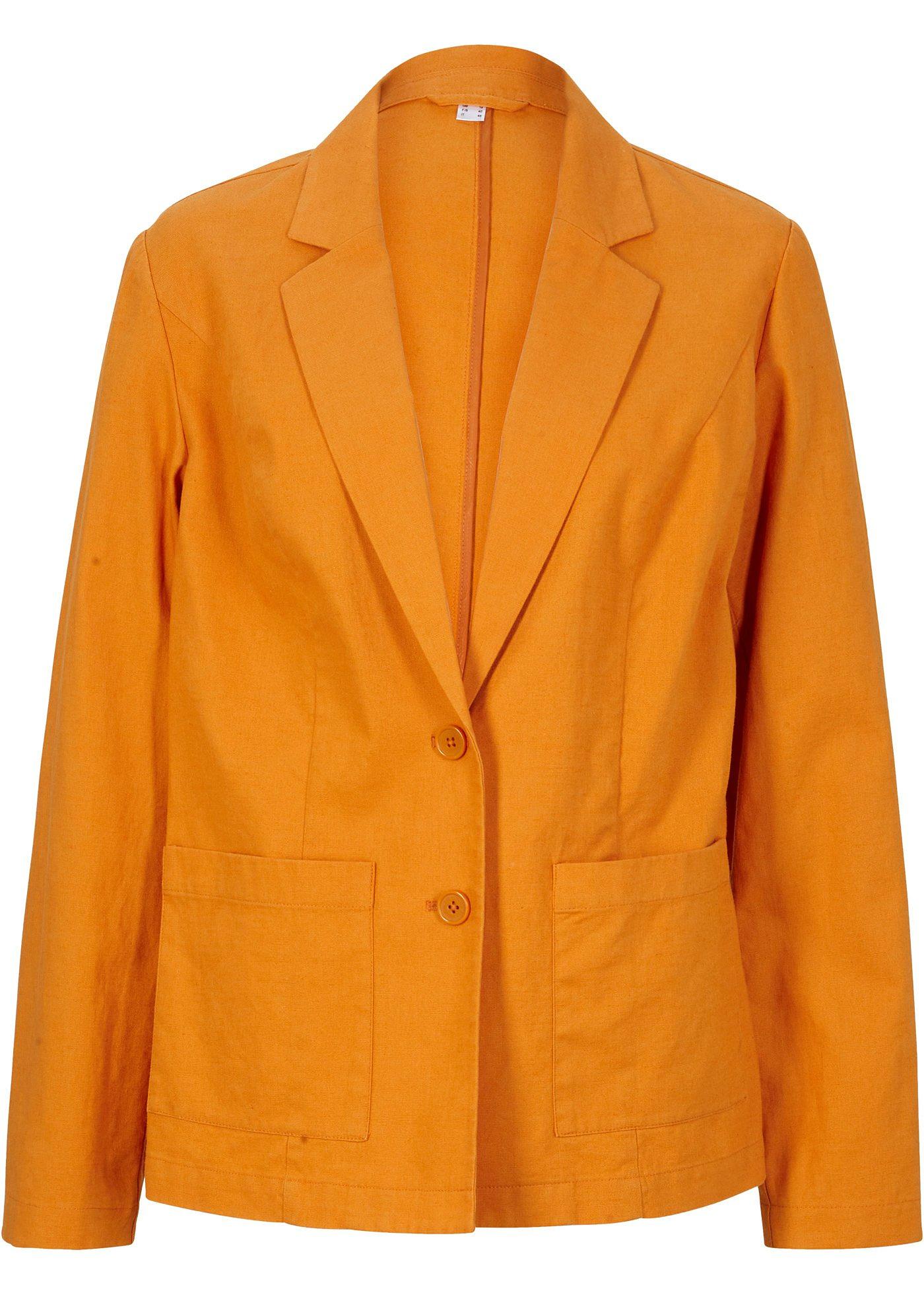 Blazer léger en lin majoritaire avec poches