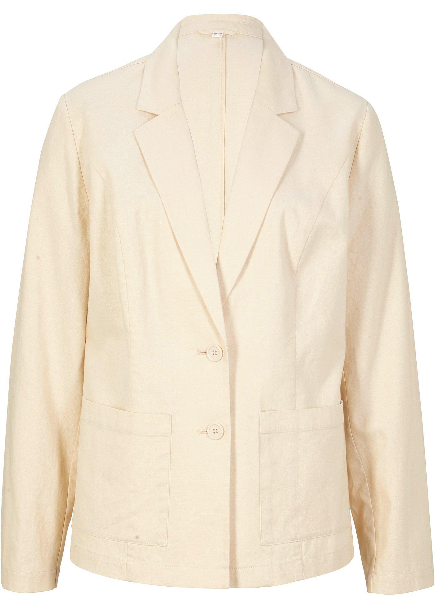Blazer léger en lin majoritaire avec poches