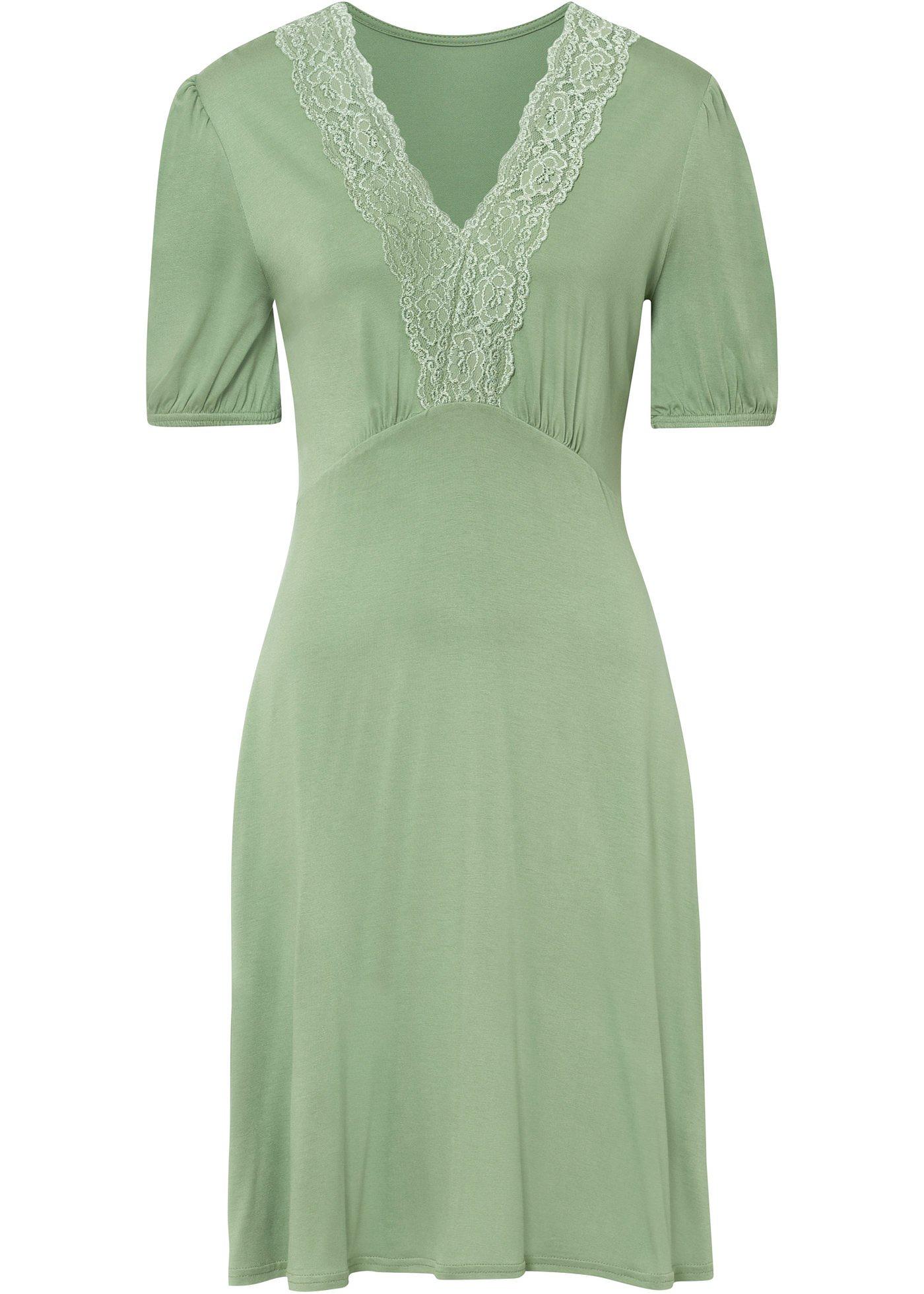 Robe en jersey avec dentelle